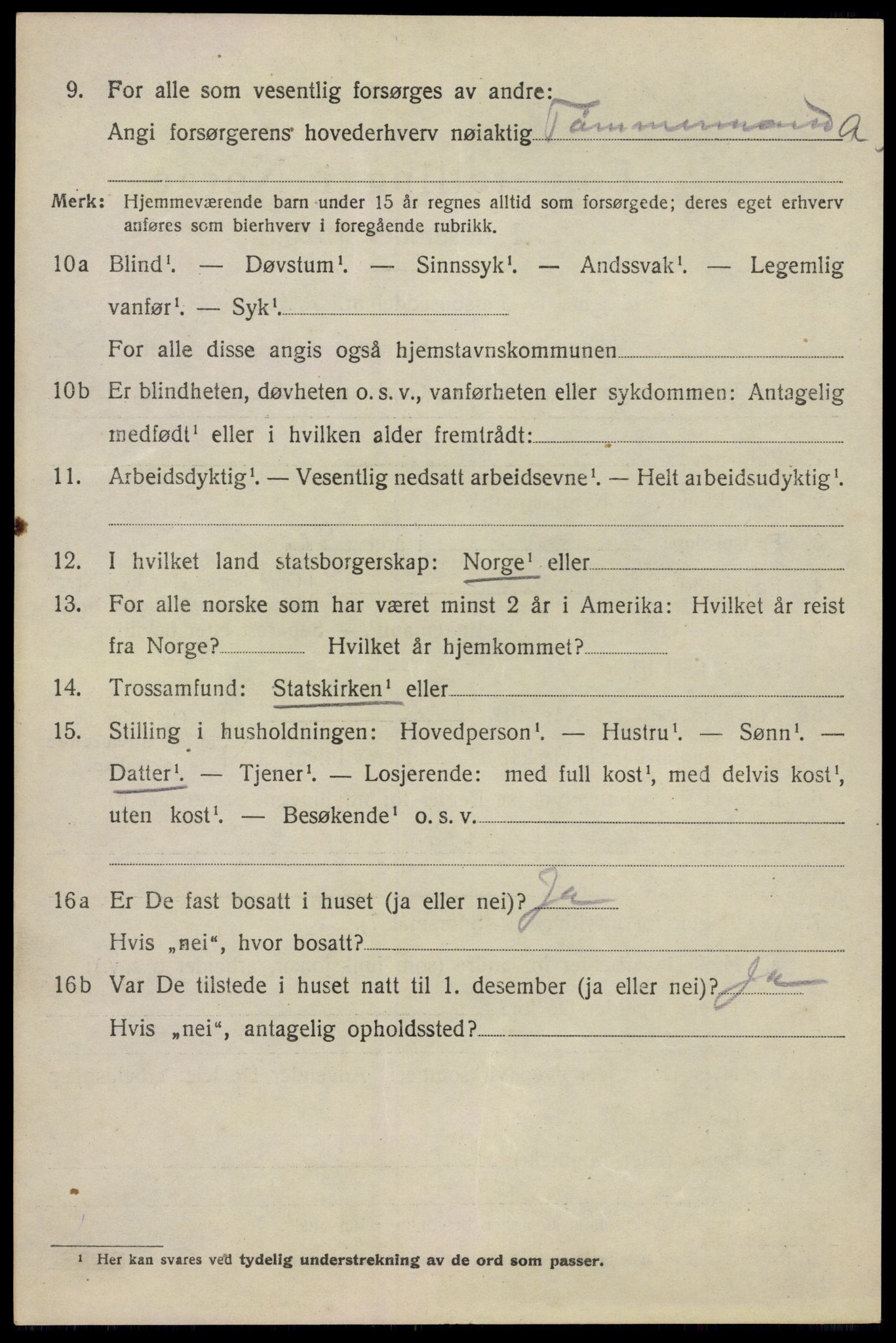 SAO, 1920 census for Bærum, 1920, p. 15645