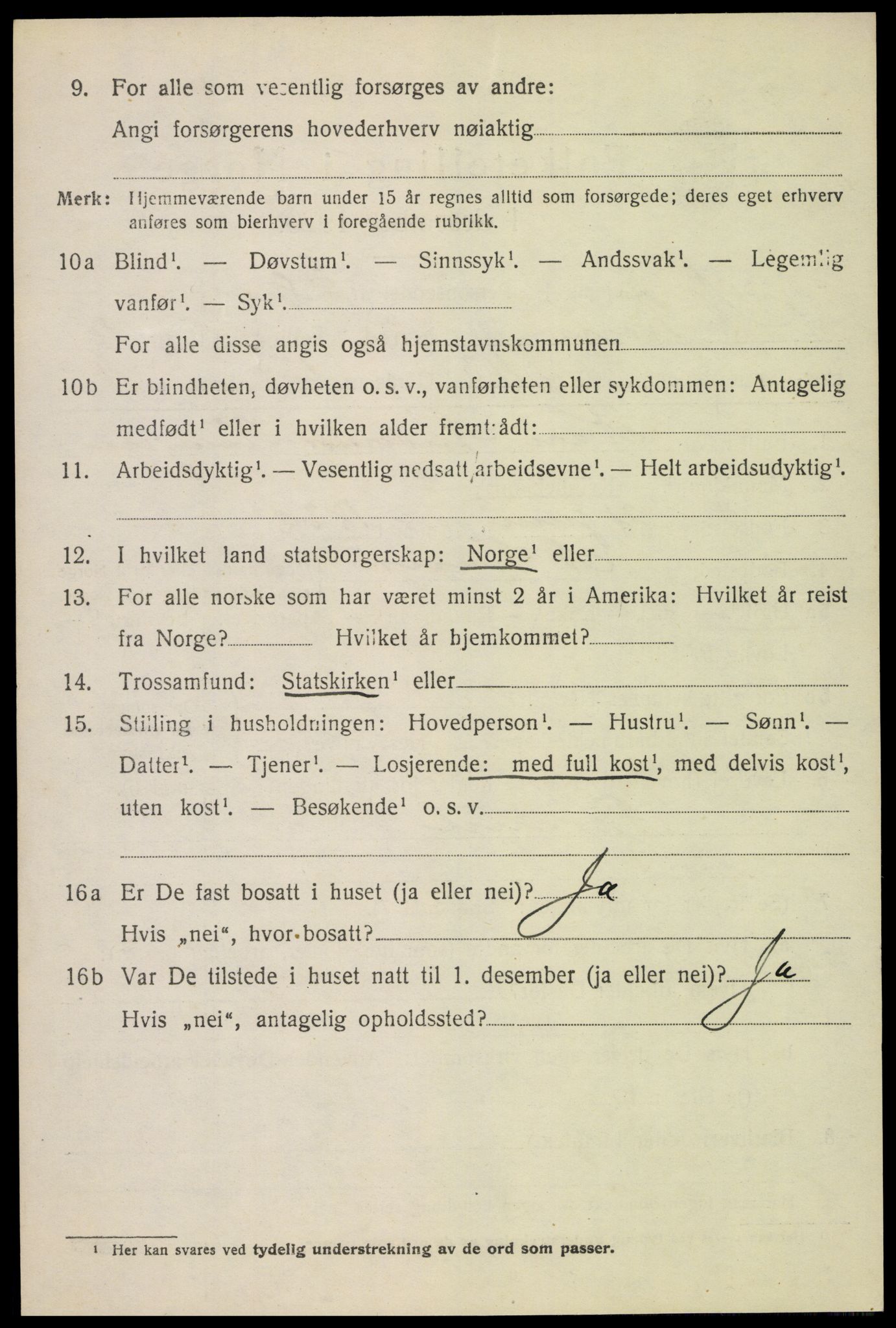 SAH, 1920 census for Nord-Fron, 1920, p. 9377