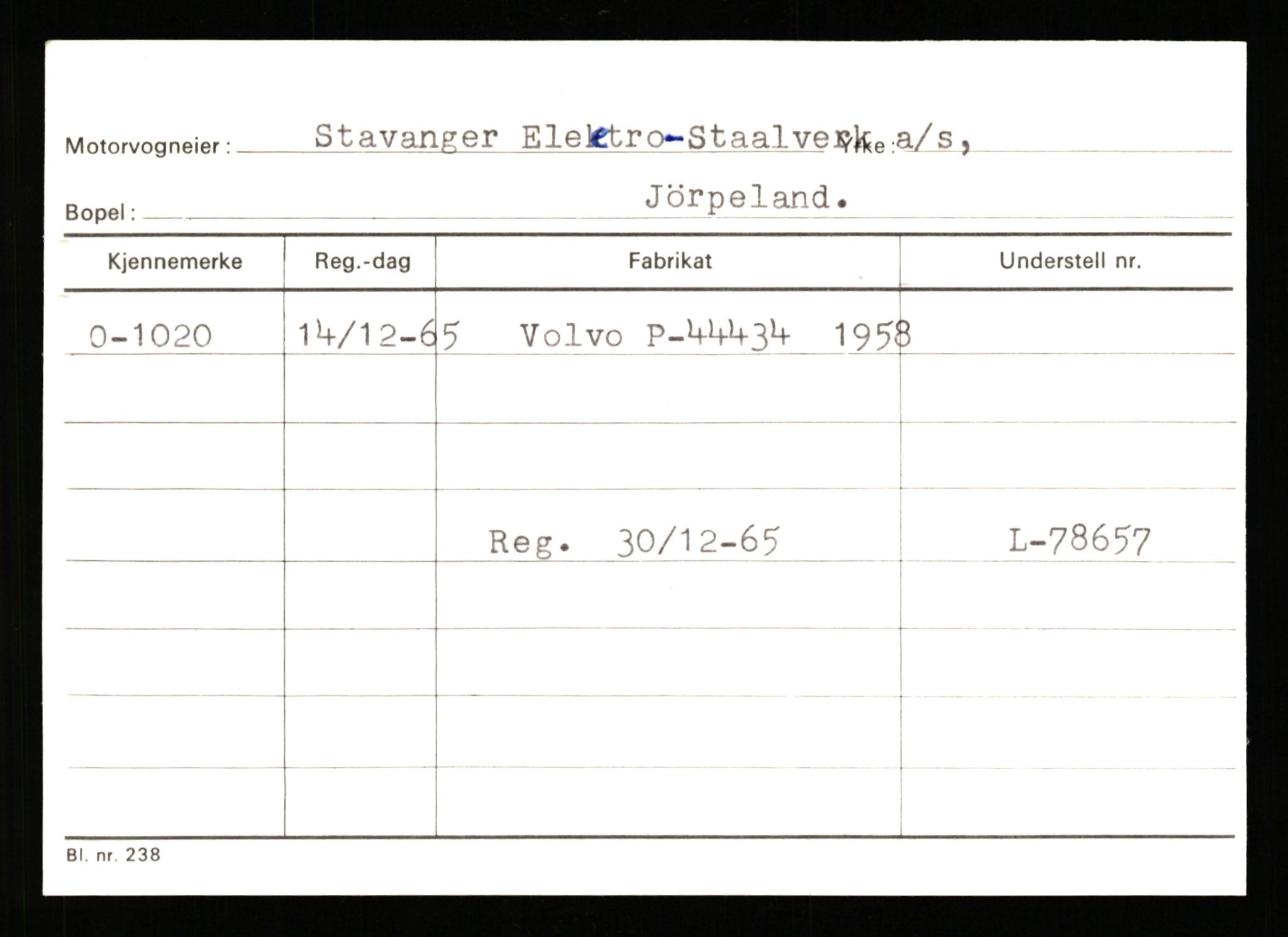 Stavanger trafikkstasjon, AV/SAST-A-101942/0/G/L0001: Registreringsnummer: 0 - 5782, 1930-1971, p. 631