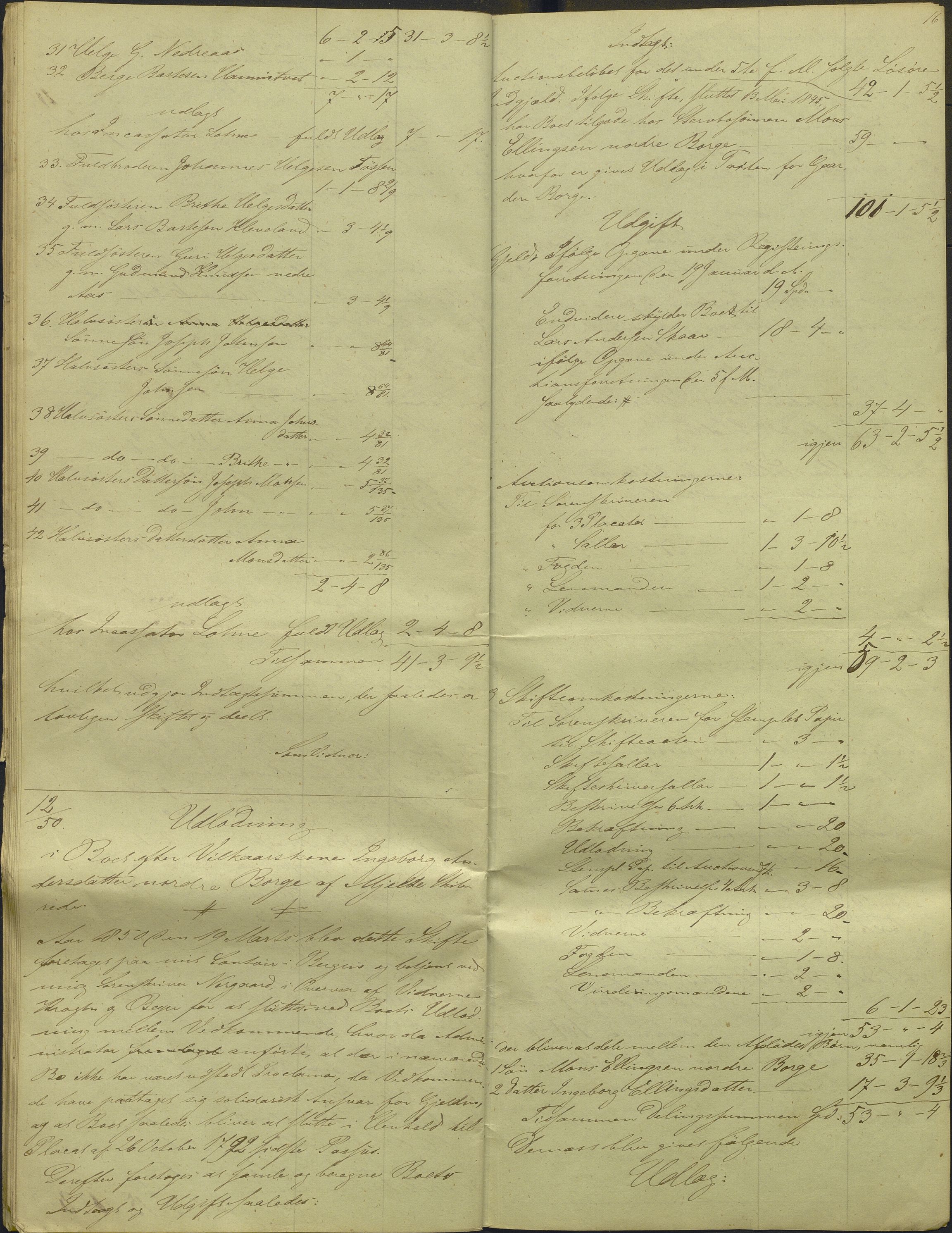 Nordhordland sorenskrivar, AV/SAB-A-2901/1/H/Hd/Hdb/L0001: Konsept til utlodningar, 1850-1852, p. 18