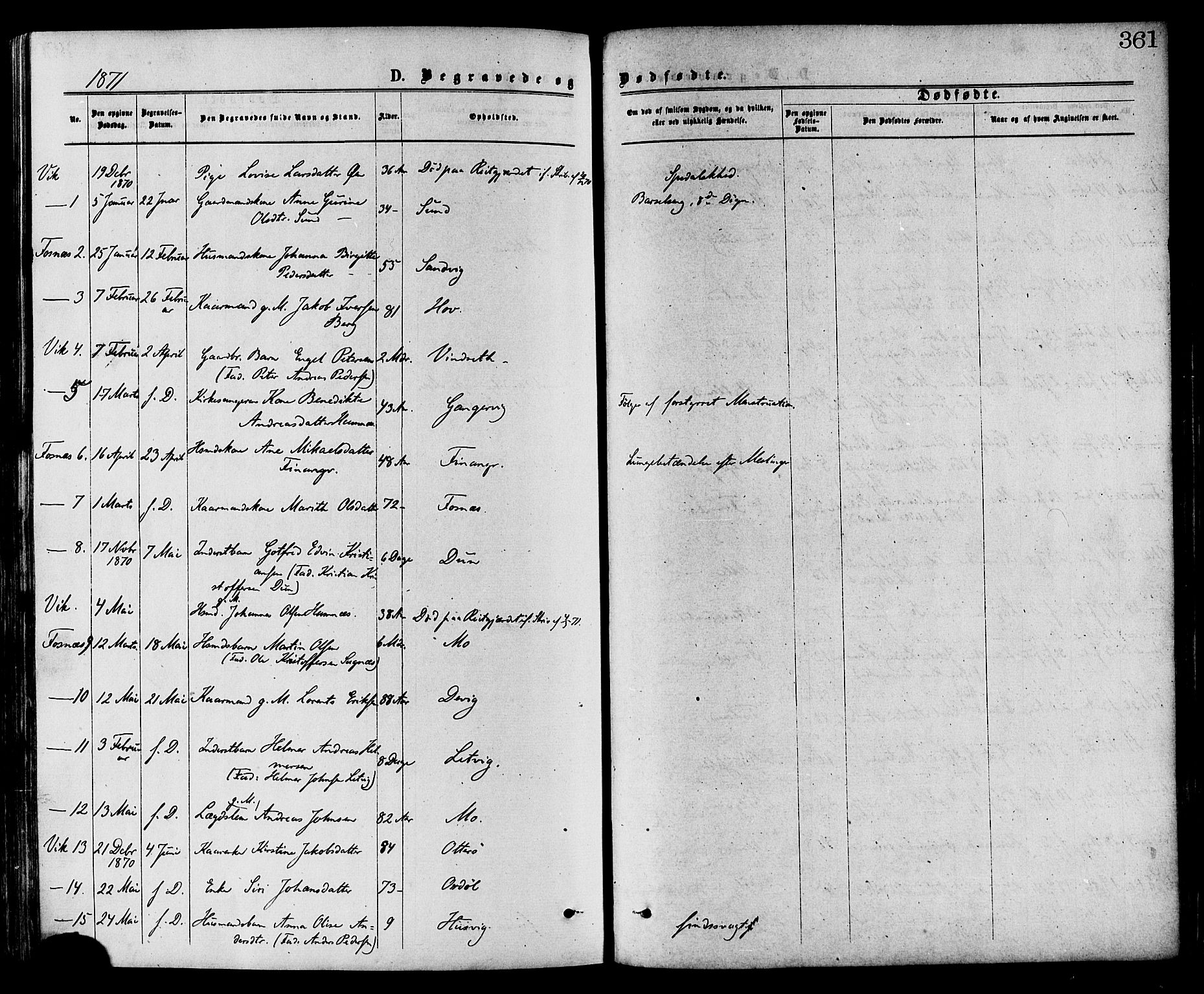 Ministerialprotokoller, klokkerbøker og fødselsregistre - Nord-Trøndelag, AV/SAT-A-1458/773/L0616: Parish register (official) no. 773A07, 1870-1887, p. 361