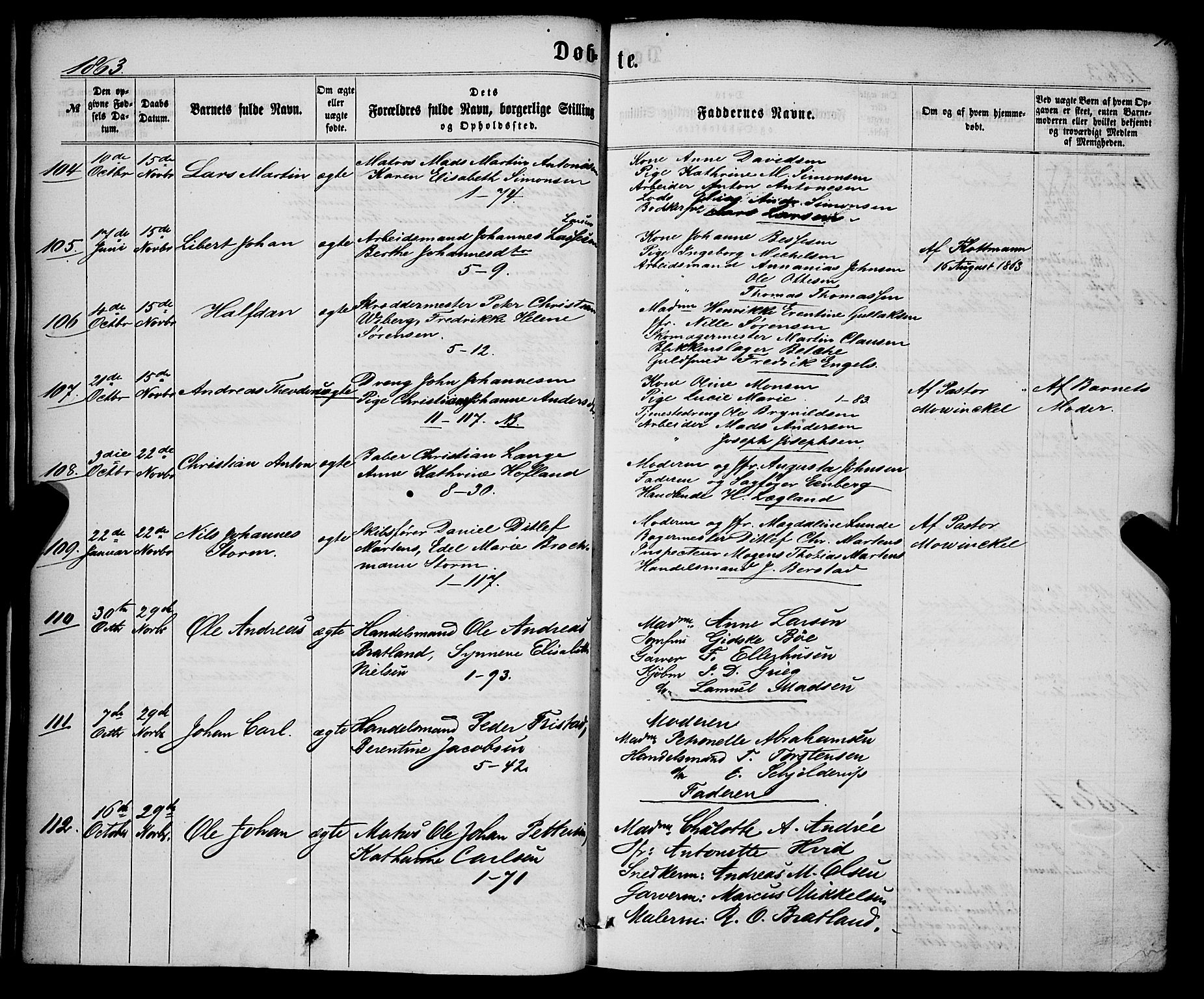 Nykirken Sokneprestembete, AV/SAB-A-77101/H/Haa/L0015: Parish register (official) no. B 2, 1858-1869, p. 71