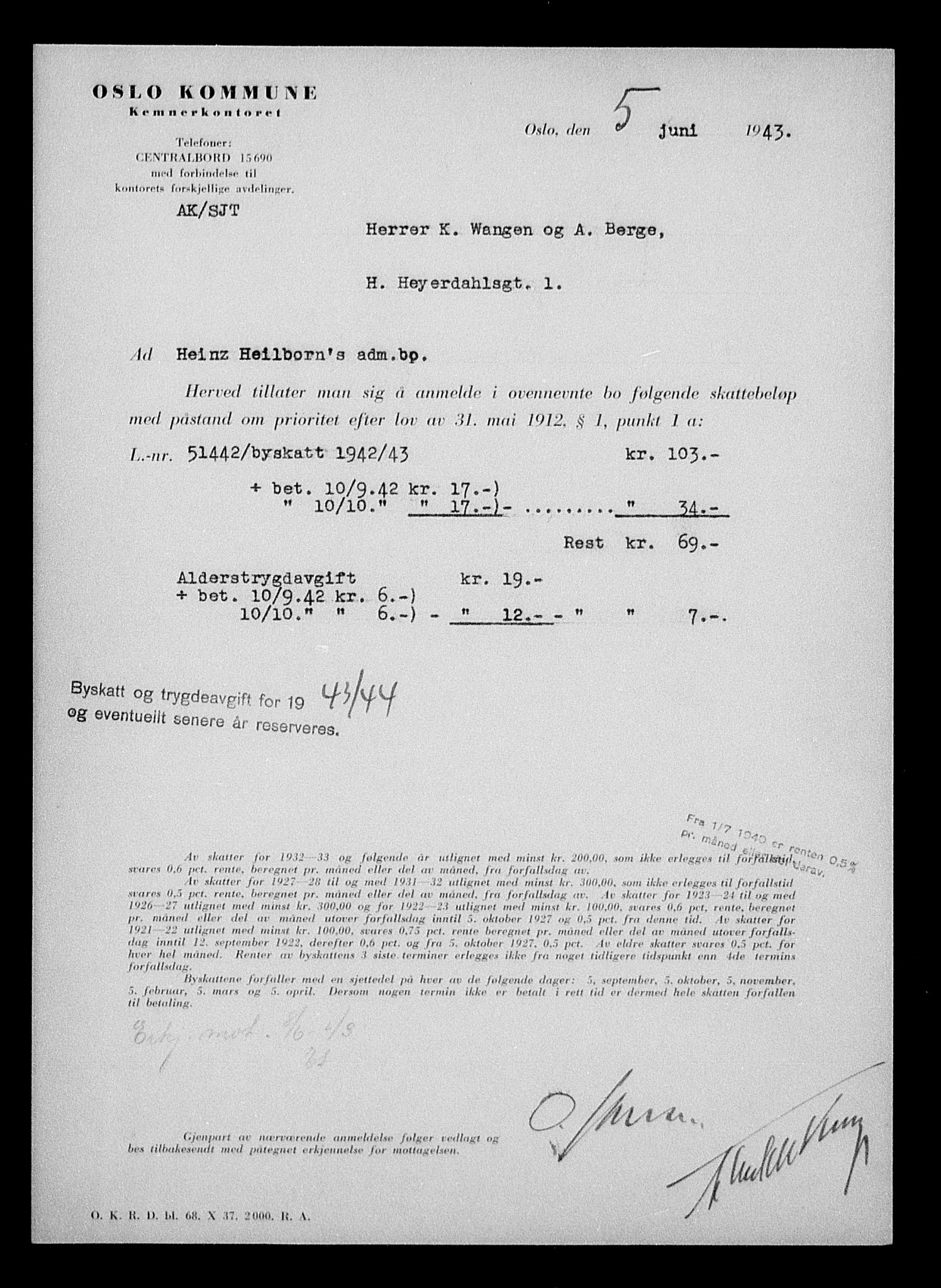 Justisdepartementet, Tilbakeføringskontoret for inndratte formuer, AV/RA-S-1564/H/Hc/Hcc/L0942: --, 1945-1947, p. 980