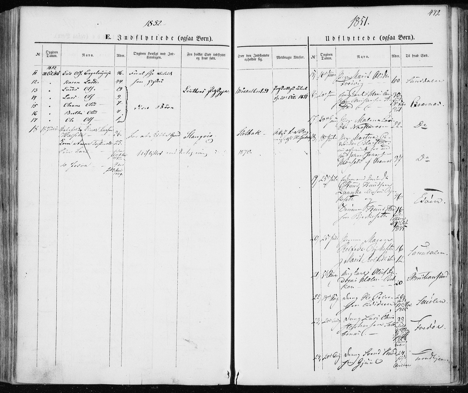 Ministerialprotokoller, klokkerbøker og fødselsregistre - Møre og Romsdal, AV/SAT-A-1454/586/L0984: Parish register (official) no. 586A10, 1844-1856, p. 472