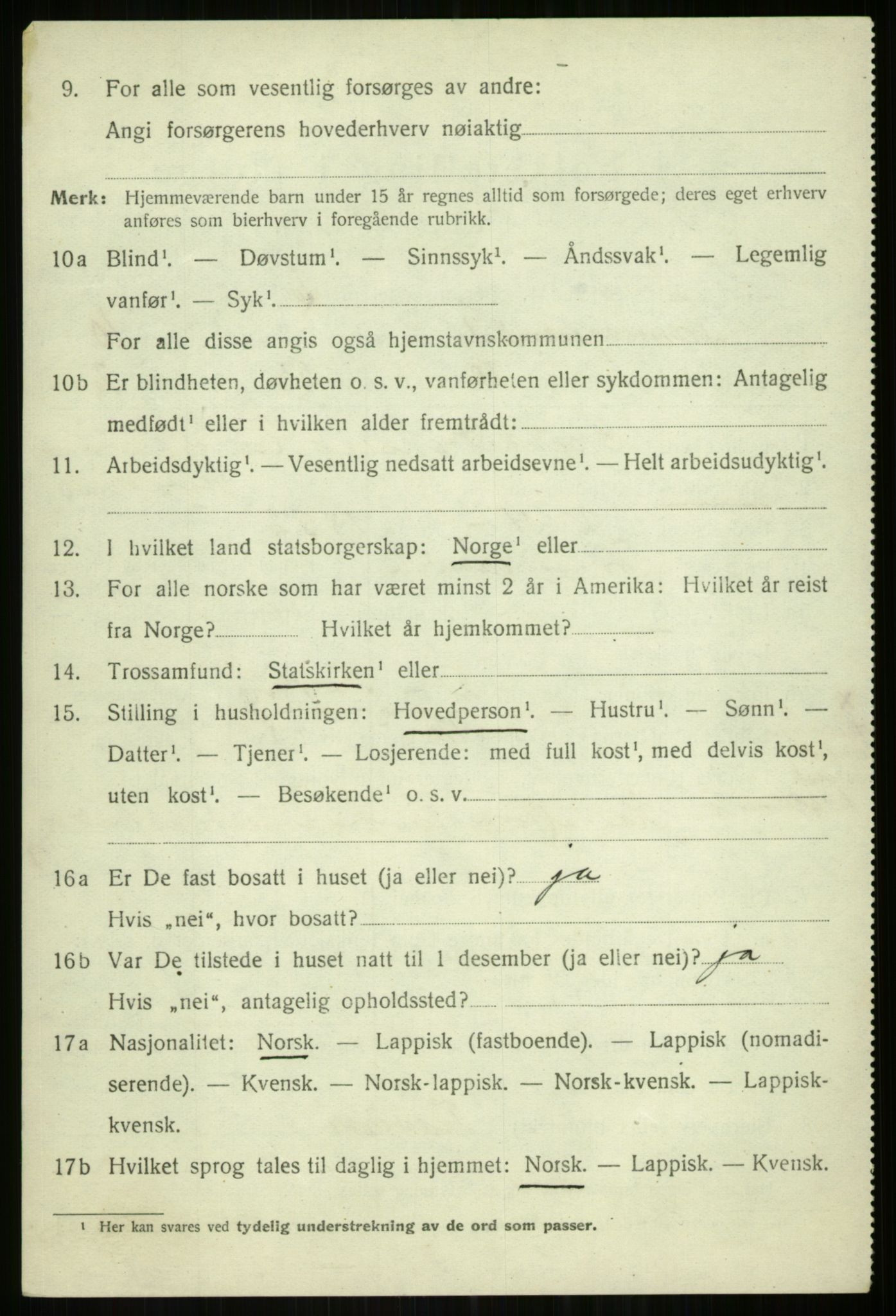 SATØ, 1920 census for Tromsøysund, 1920, p. 7203