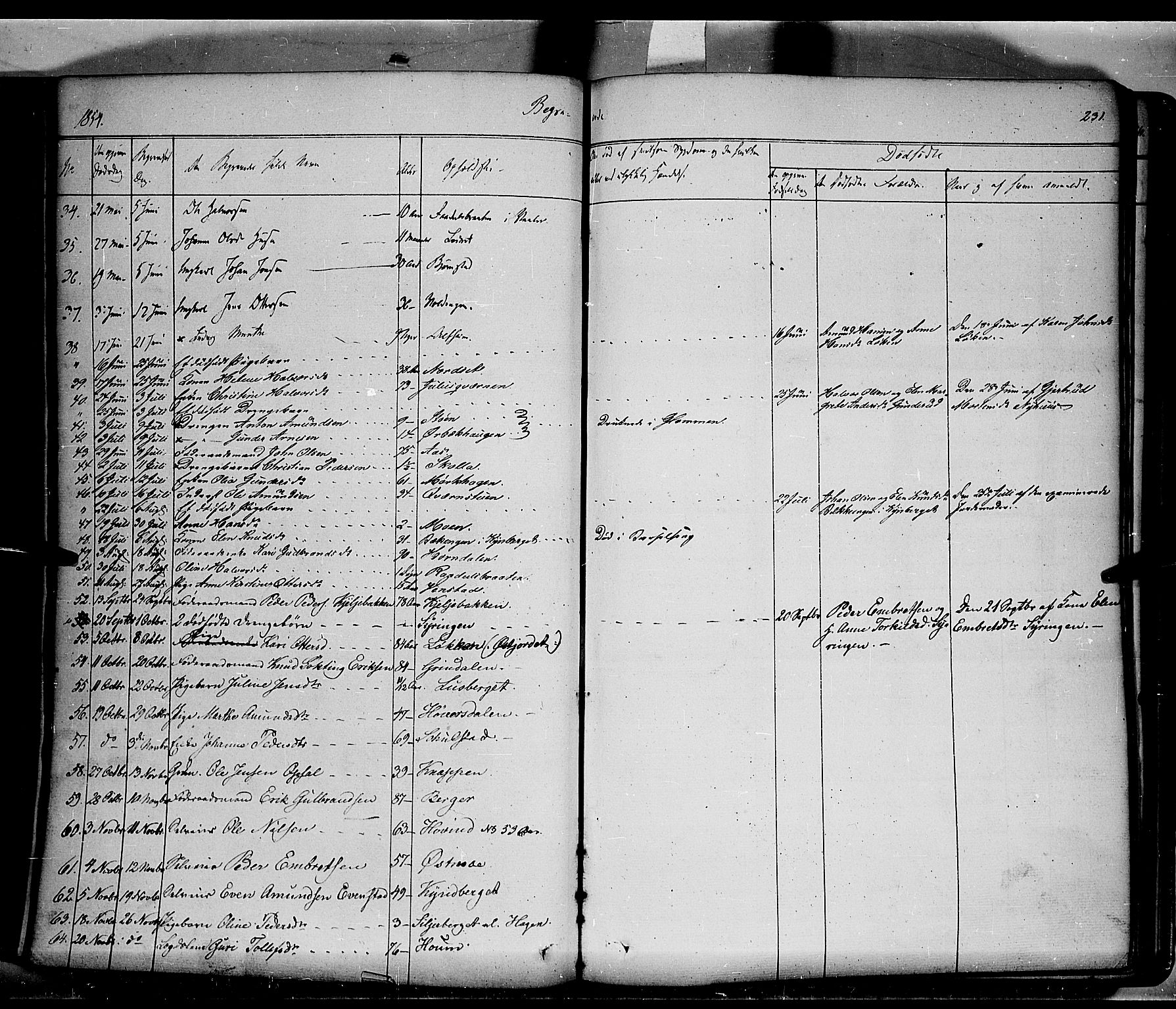 Elverum prestekontor, AV/SAH-PREST-044/H/Ha/Haa/L0009: Parish register (official) no. 9, 1843-1856, p. 231