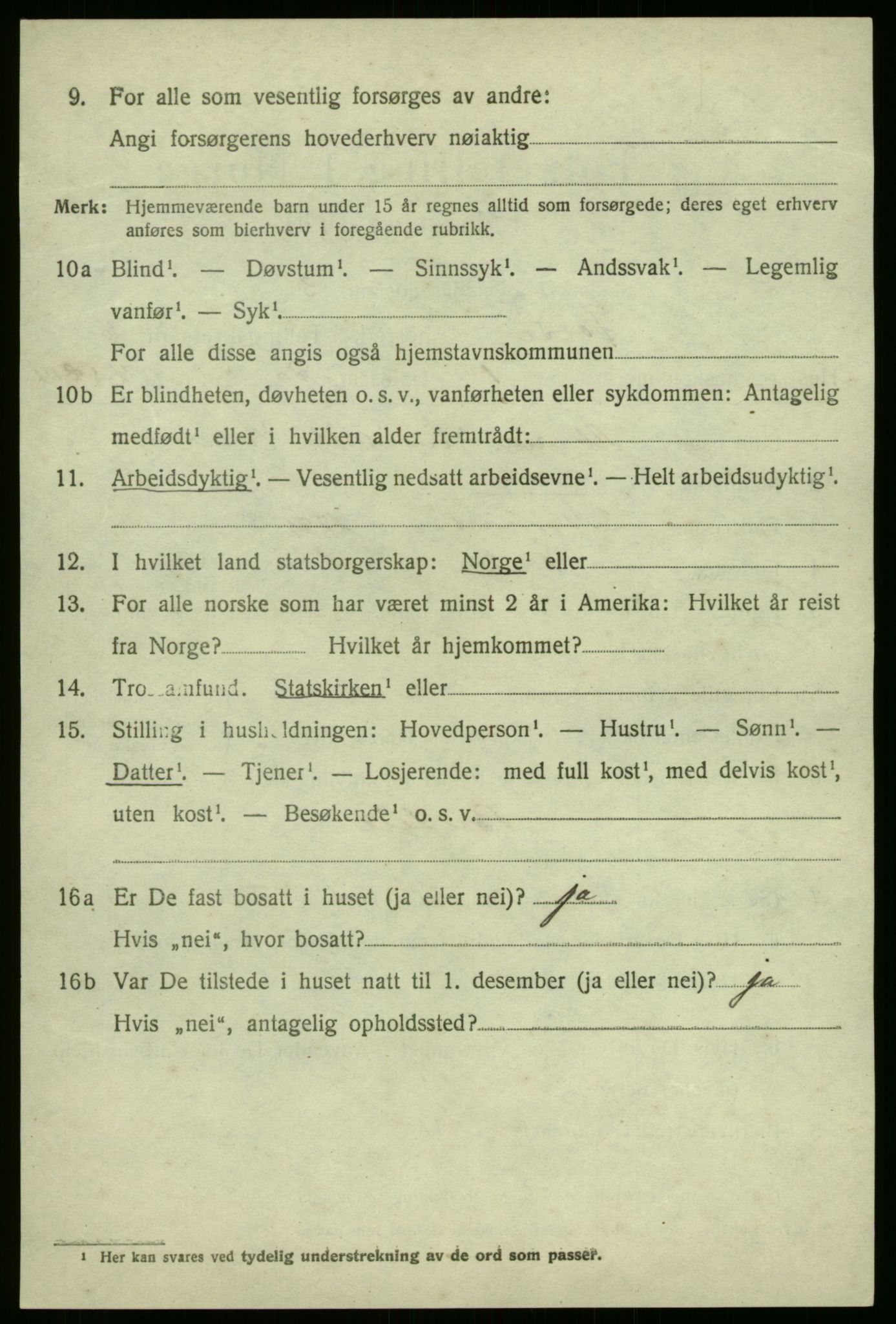 SAB, 1920 census for Førde, 1920, p. 2273