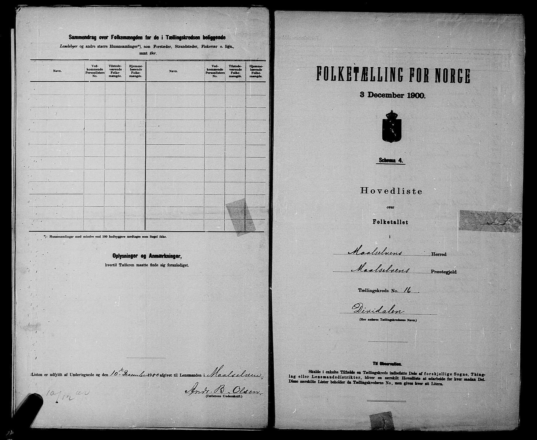 SATØ, 1900 census for Målselv, 1900, p. 34