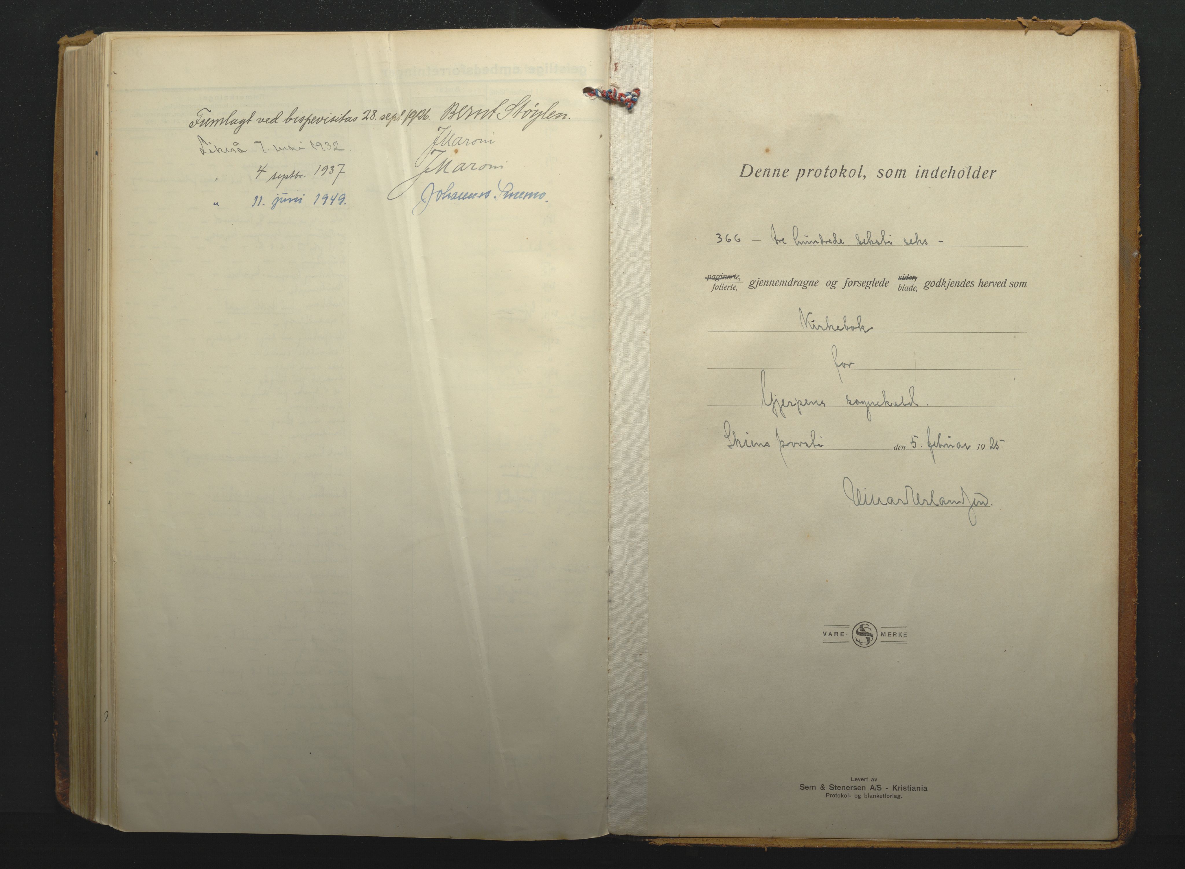 Gjerpen kirkebøker, SAKO/A-265/F/Fa/L0014: Parish register (official) no. I 14, 1925-1938