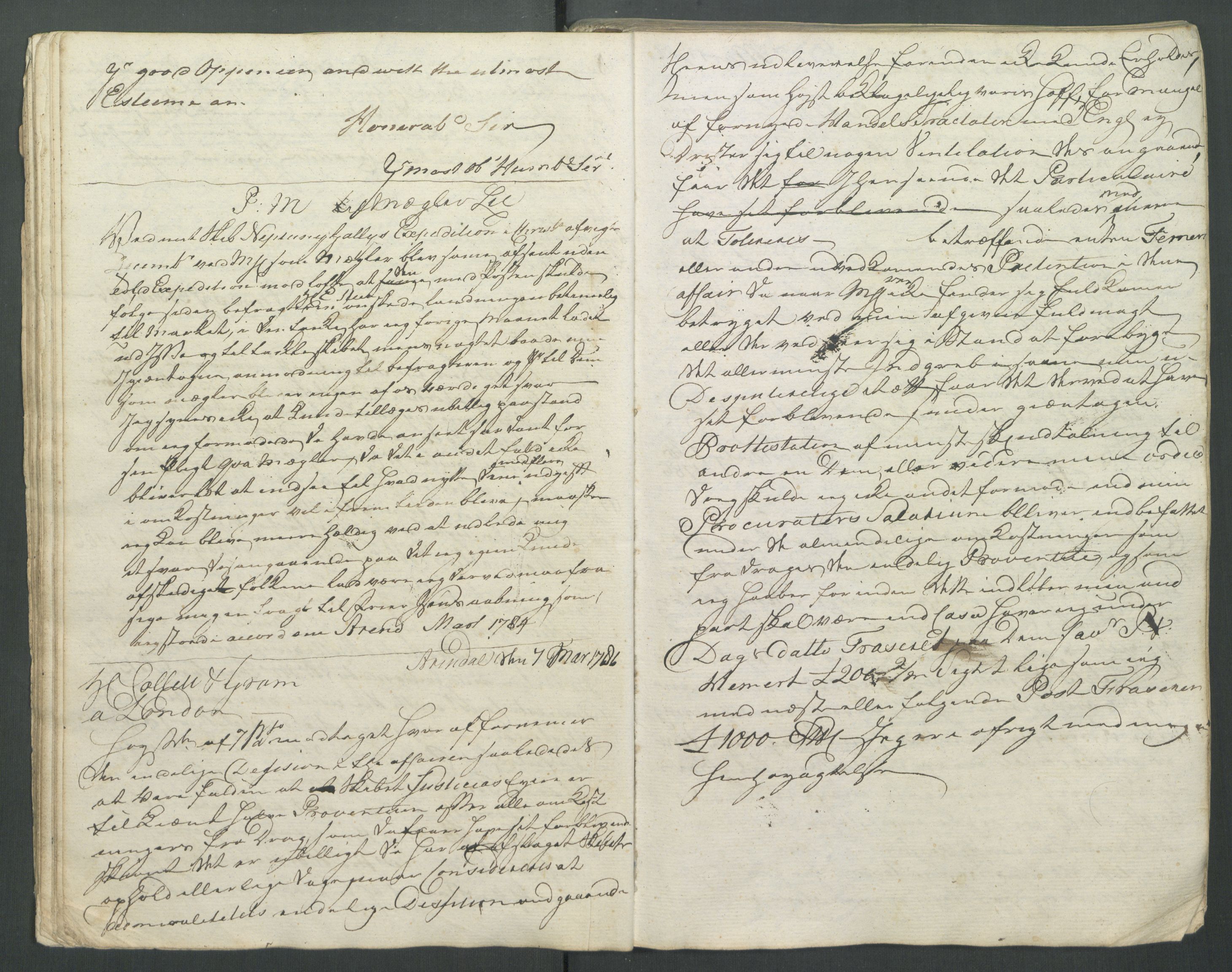 Samling av forretningsarkiv. A-Å, AAKS/PA-1060/F/Fa/L0125: Herlofson,Hans. Kopibok, 1785-1788, p. 33