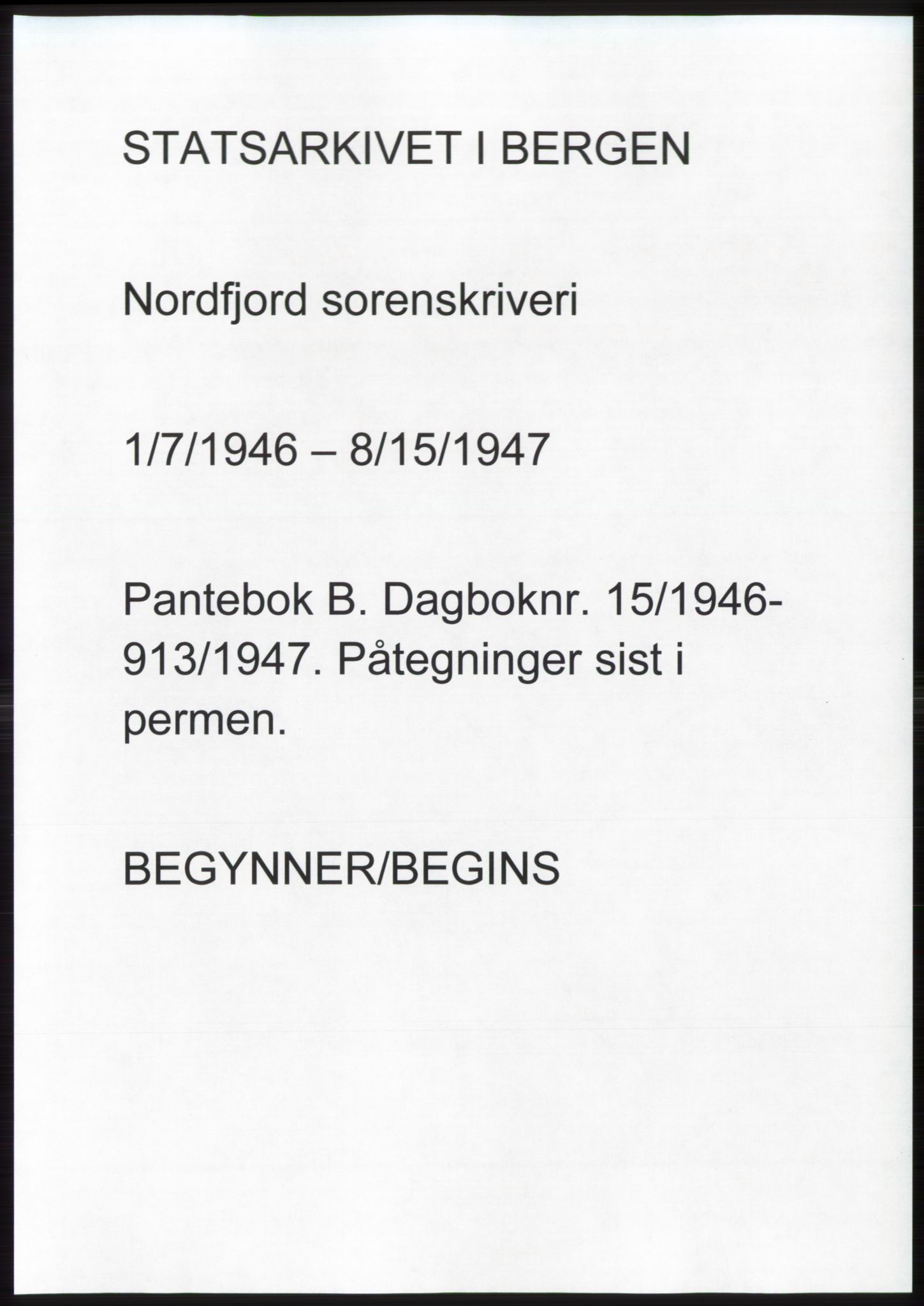 Nordfjord sorenskriveri, SAB/A-2801/02/02b/02bk/L0005: Mortgage book no. B7-8, 1946-1947
