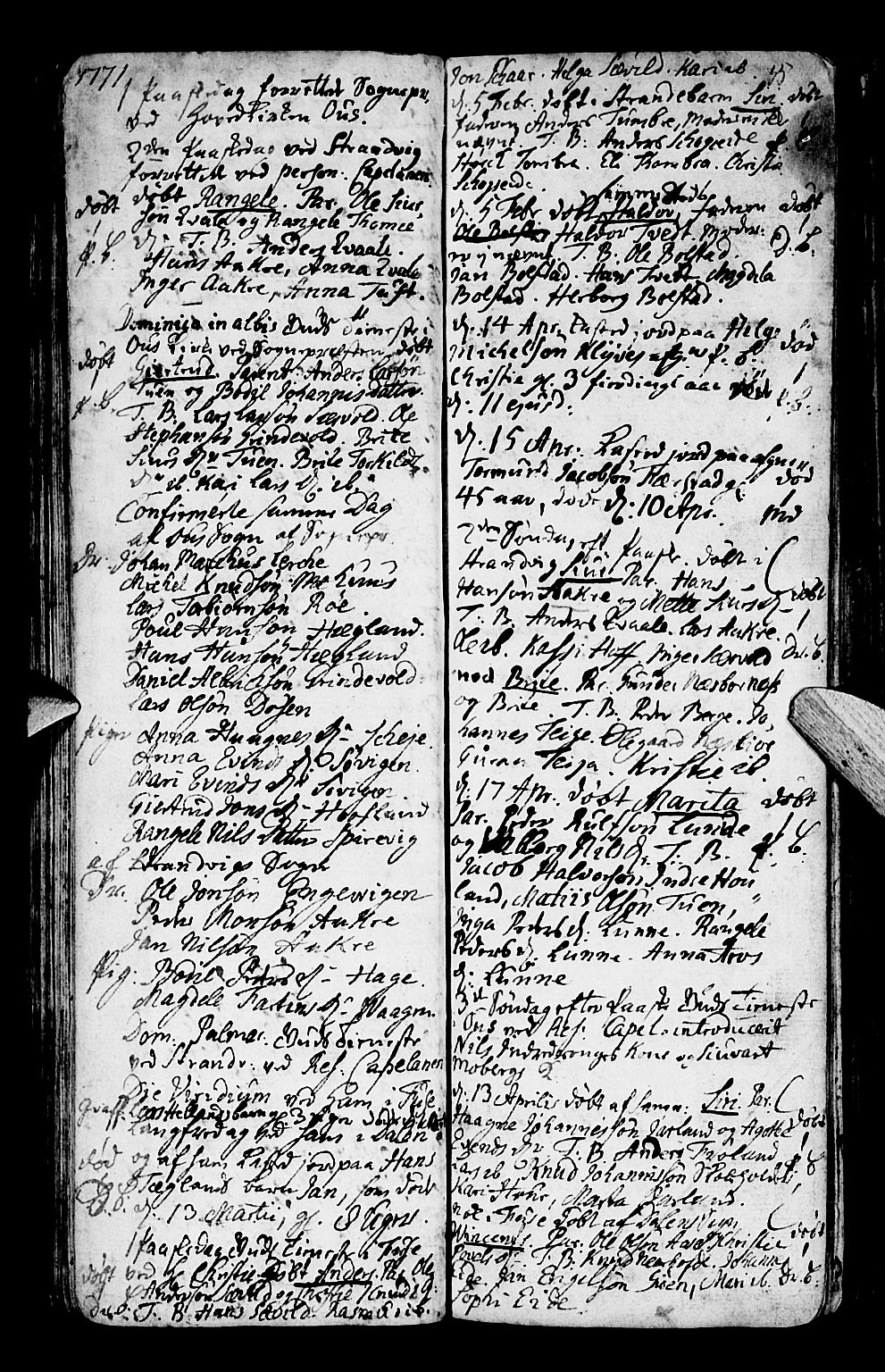 Os sokneprestembete, SAB/A-99929: Parish register (official) no. A 9, 1766-1779, p. 55