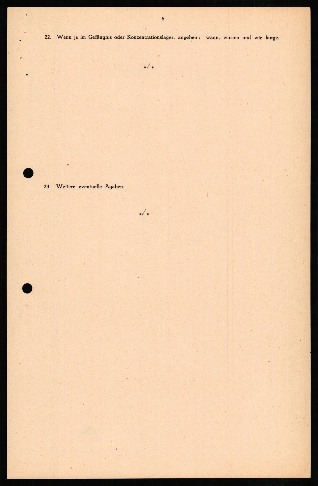 Forsvaret, Forsvarets overkommando II, RA/RAFA-3915/D/Db/L0007: CI Questionaires. Tyske okkupasjonsstyrker i Norge. Tyskere., 1945-1946, p. 364