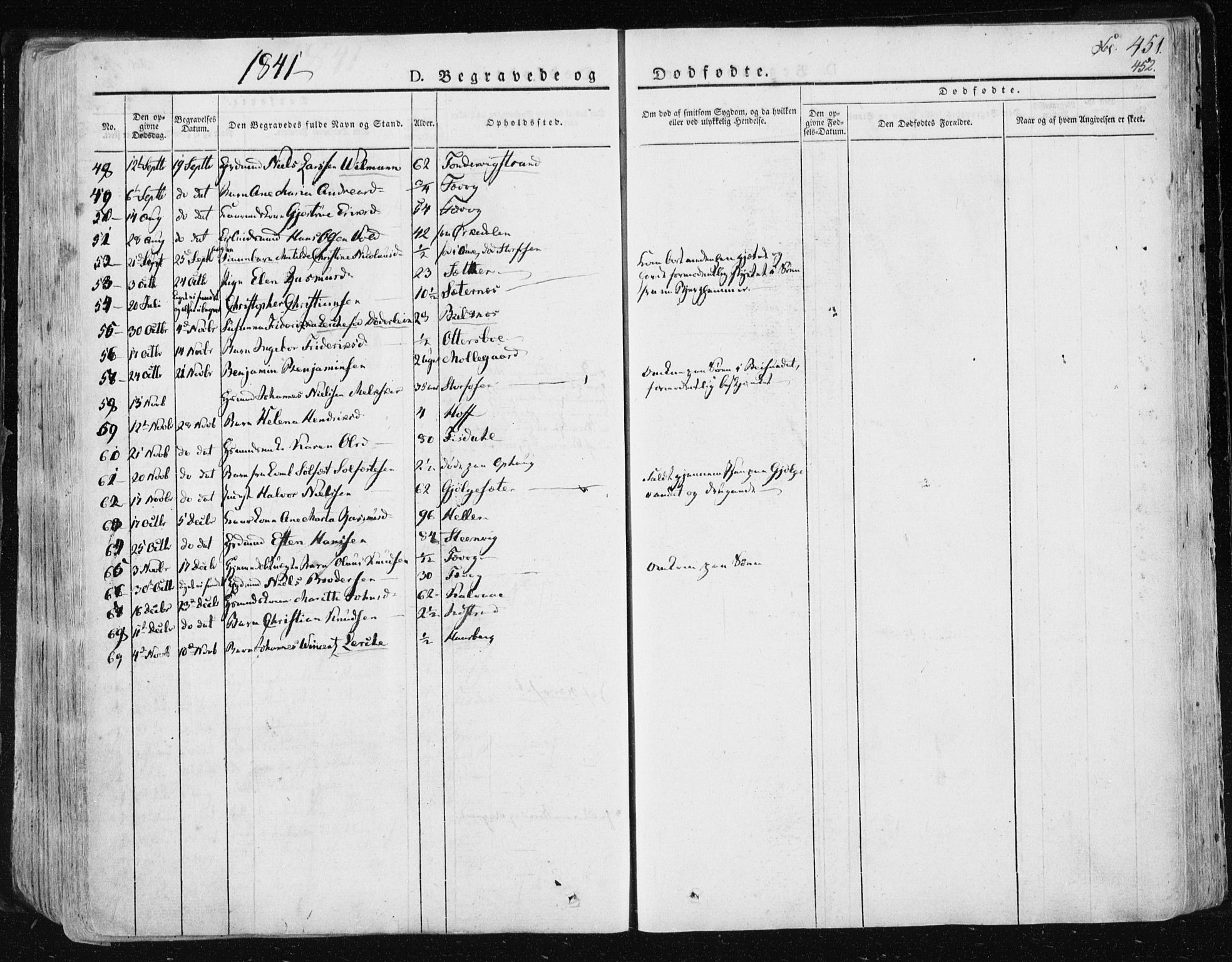 Ministerialprotokoller, klokkerbøker og fødselsregistre - Sør-Trøndelag, AV/SAT-A-1456/659/L0735: Parish register (official) no. 659A05, 1826-1841, p. 451