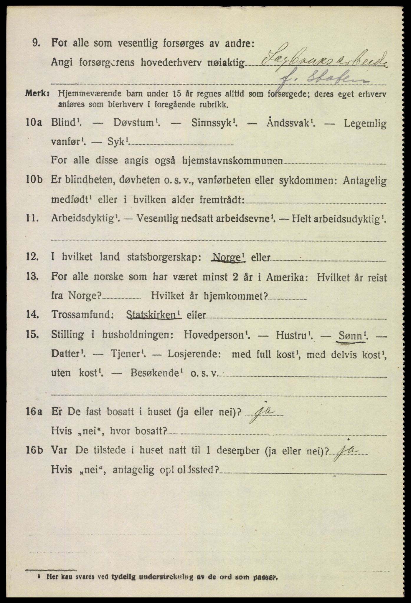 SAH, 1920 census for Tolga, 1920, p. 6230