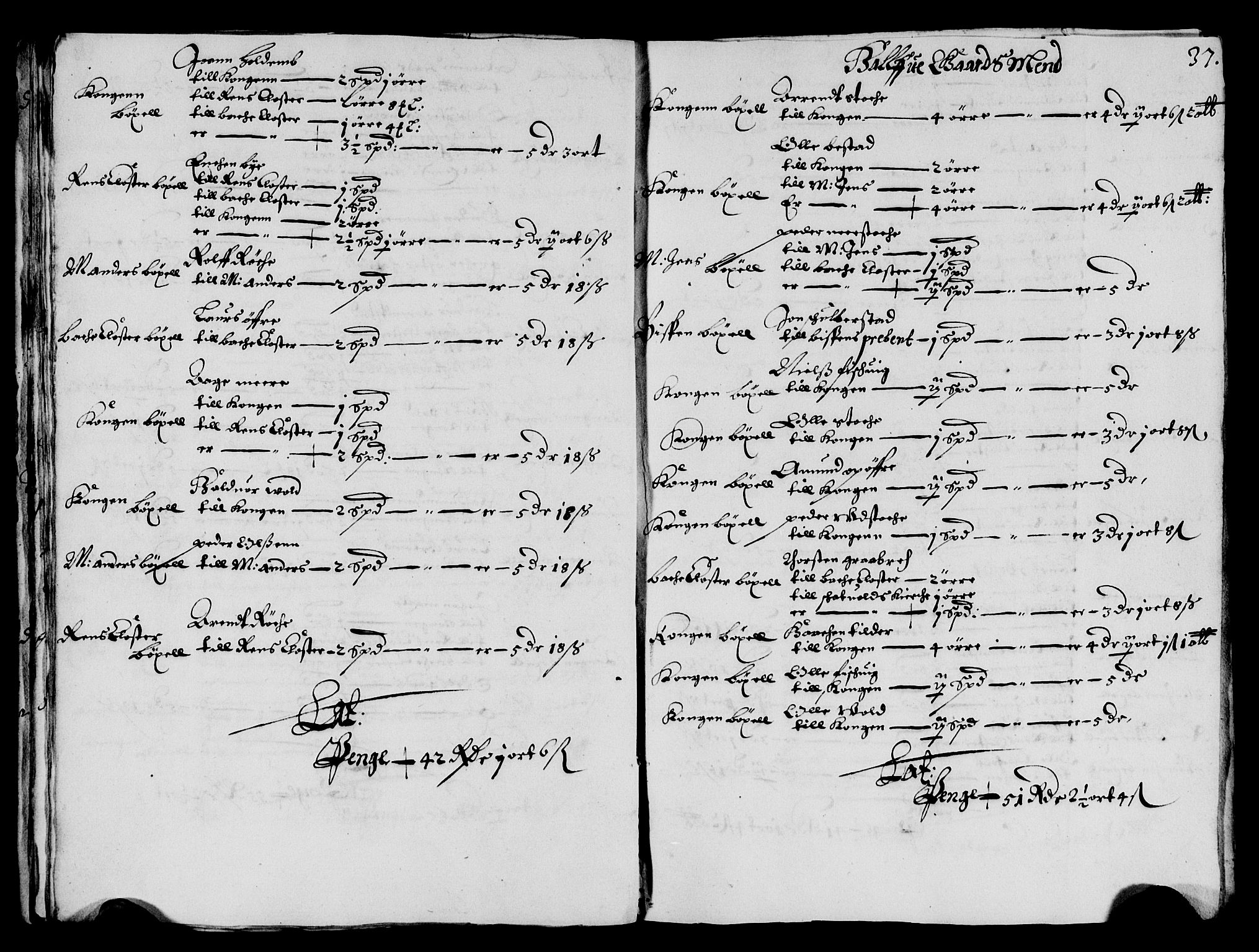 Rentekammeret inntil 1814, Reviderte regnskaper, Lensregnskaper, AV/RA-EA-5023/R/Rb/Rbw/L0127: Trondheim len, 1656-1657