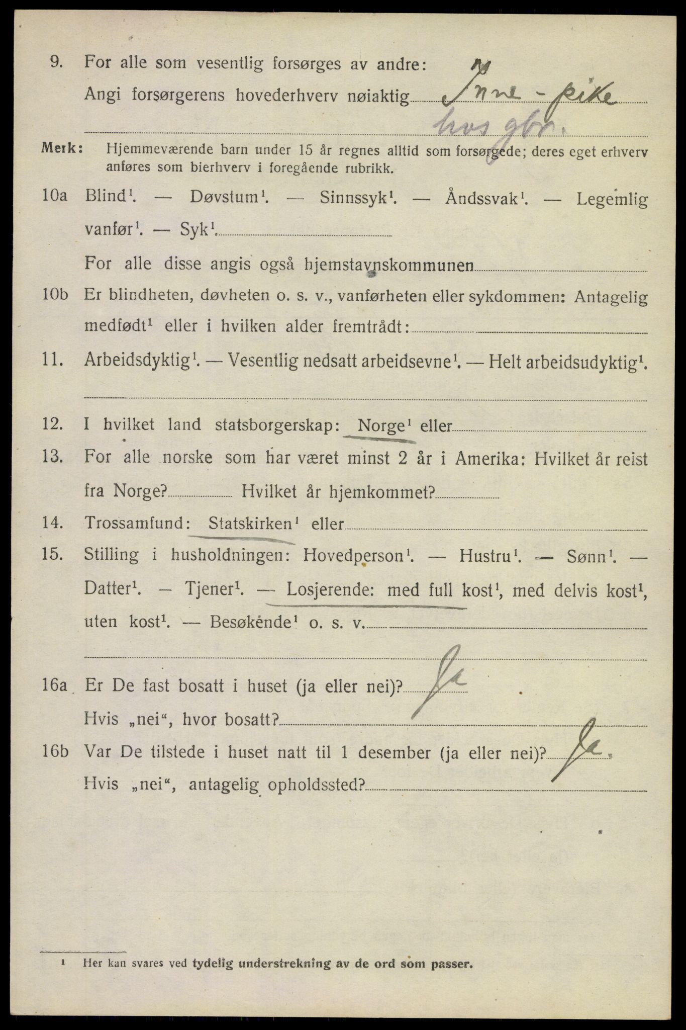 SAKO, 1920 census for Ytre Sandsvær, 1920, p. 2053