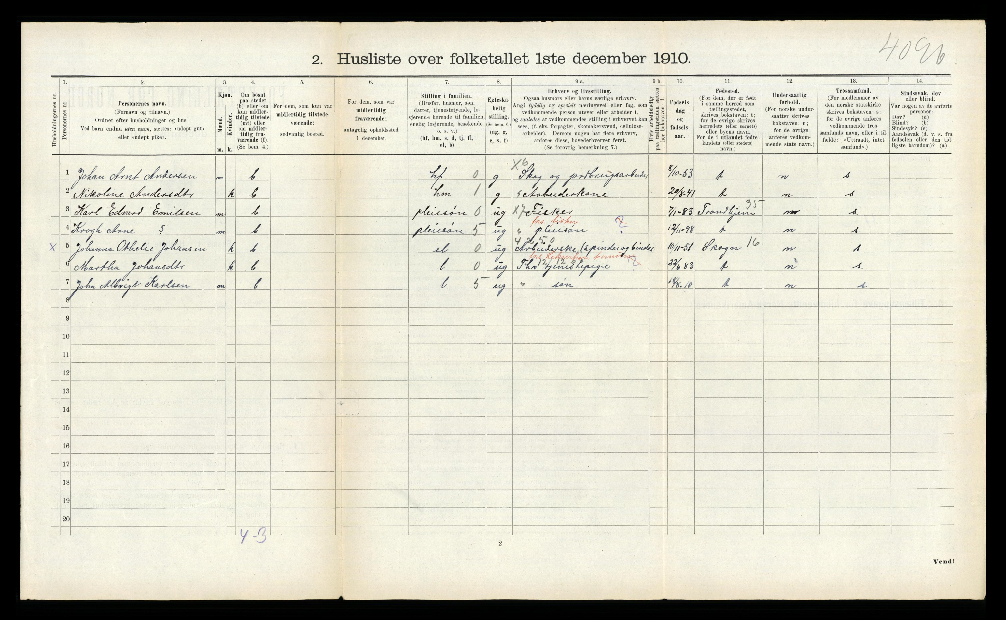 RA, 1910 census for Leksvik, 1910, p. 191