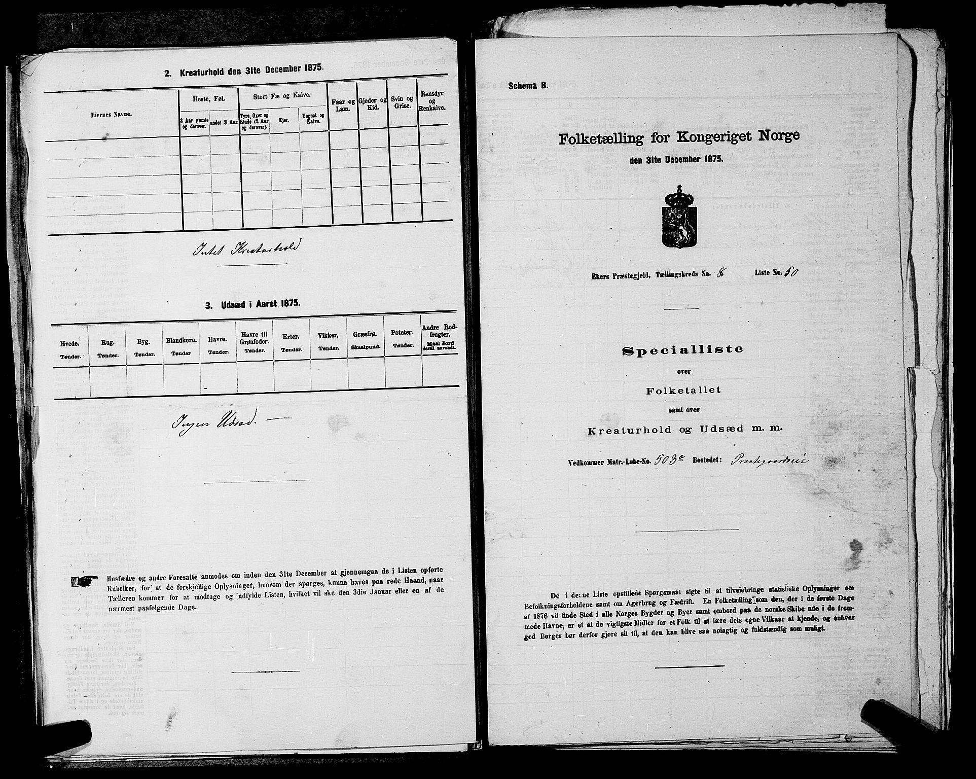 SAKO, 1875 census for 0624P Eiker, 1875, p. 1537