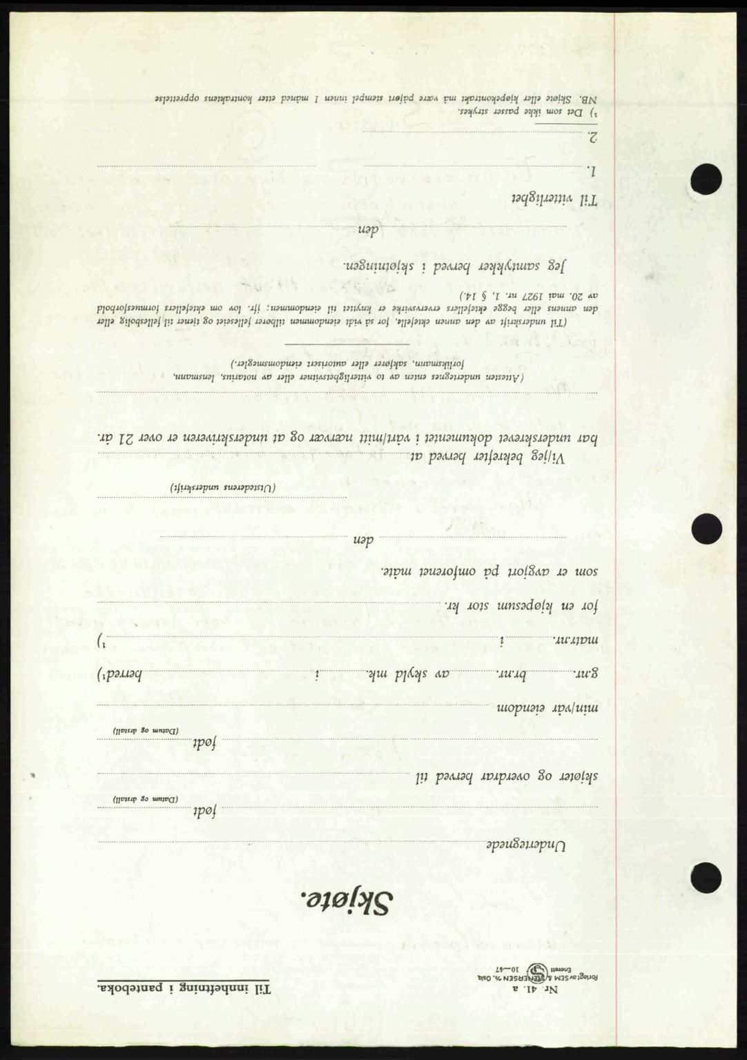 Romsdal sorenskriveri, AV/SAT-A-4149/1/2/2C: Mortgage book no. A30, 1949-1949, Diary no: : 2377/1949