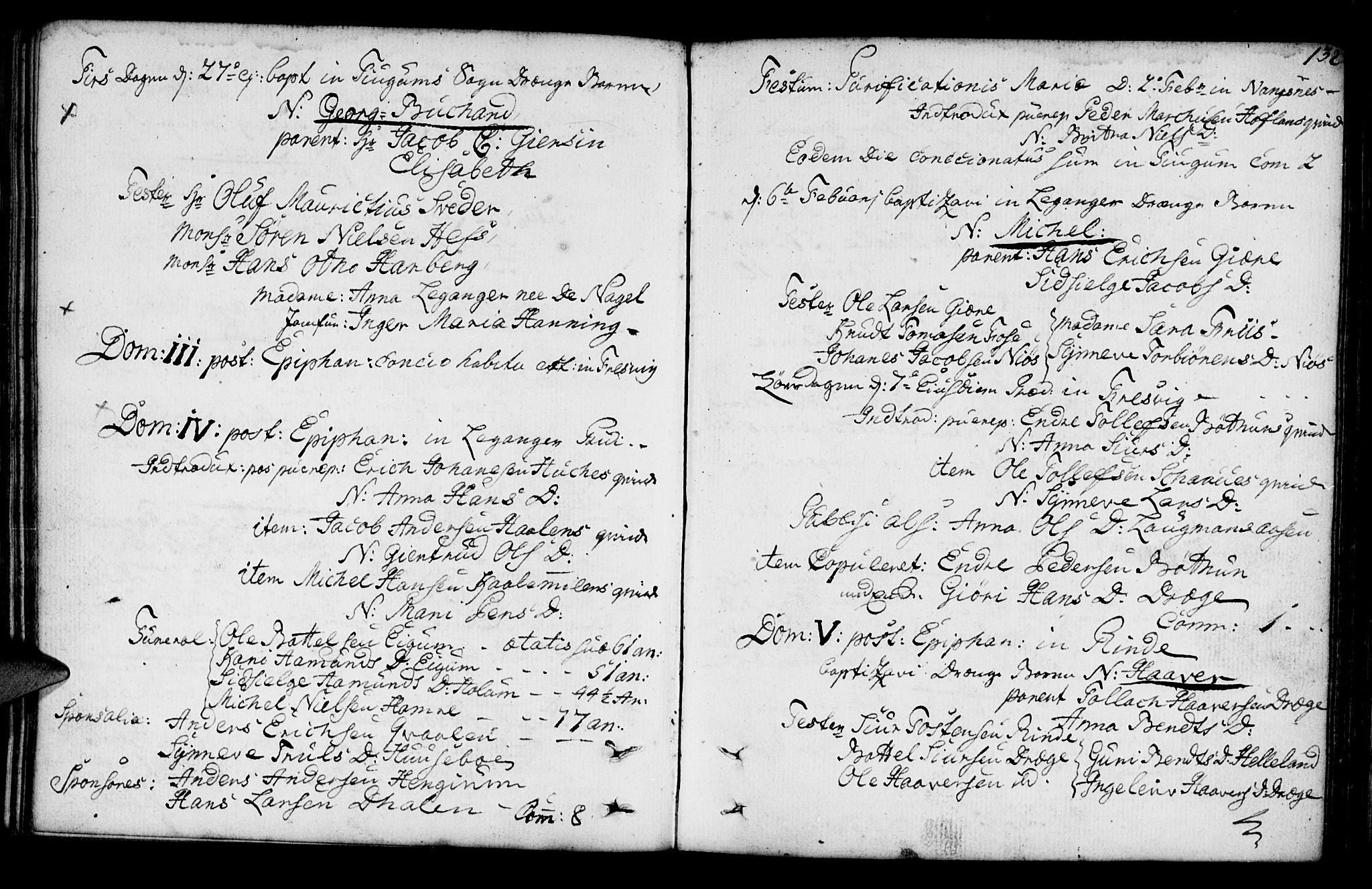 Leikanger sokneprestembete, SAB/A-81001: Parish register (official) no. A 3, 1756-1770, p. 132