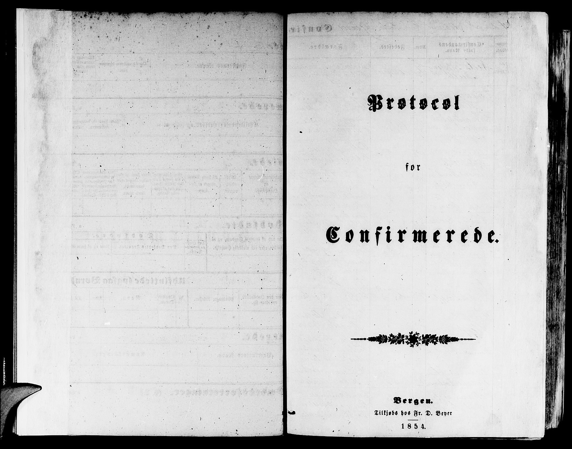 Domkirken sokneprestembete, SAB/A-74801/H/Hab/L0023: Parish register (copy) no. C 3, 1854-1880, p. 4