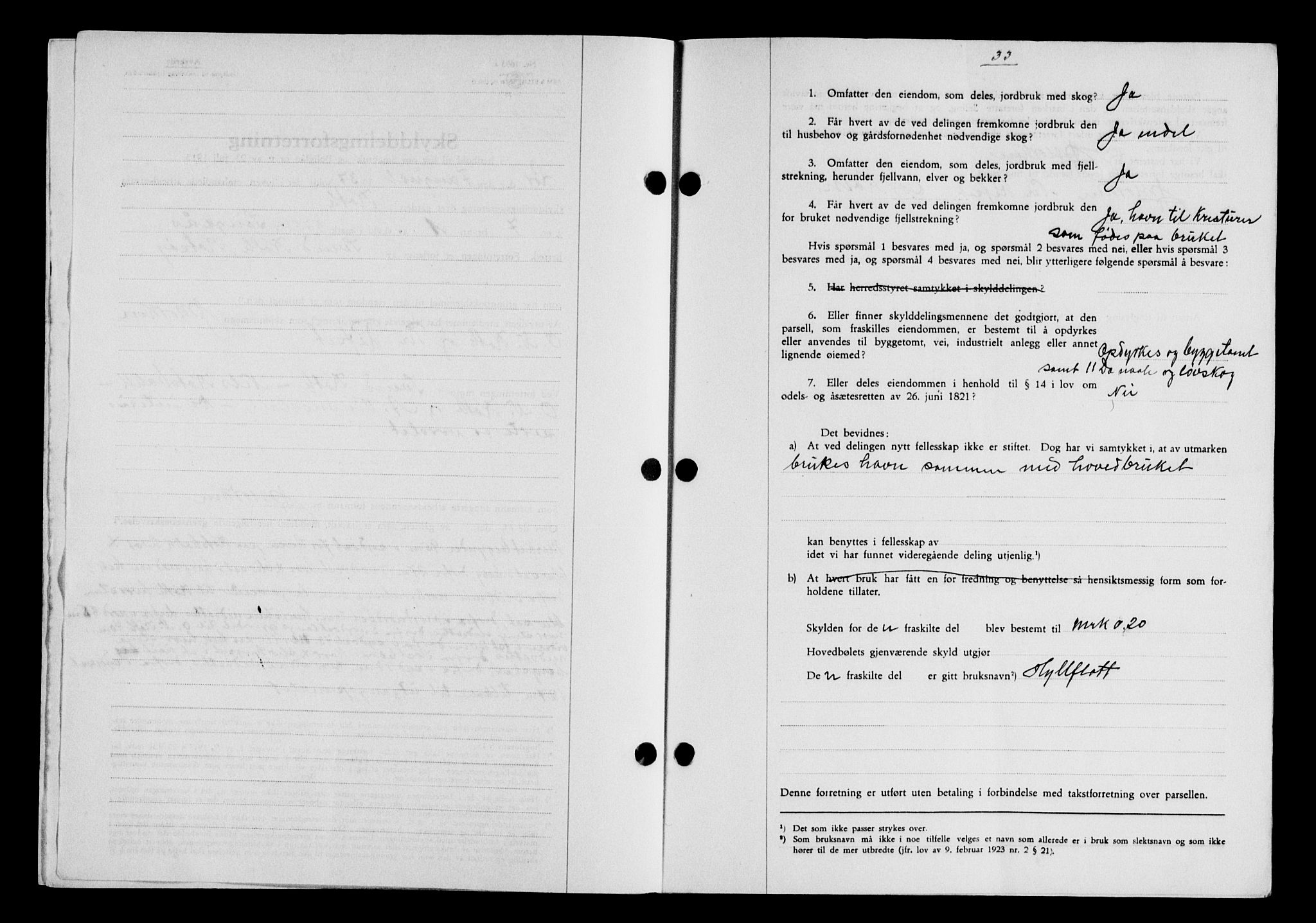 Gauldal sorenskriveri, SAT/A-0014/1/2/2C/L0048: Mortgage book no. 51-52, 1937-1938, p. 33, Diary no: : 1646/1937