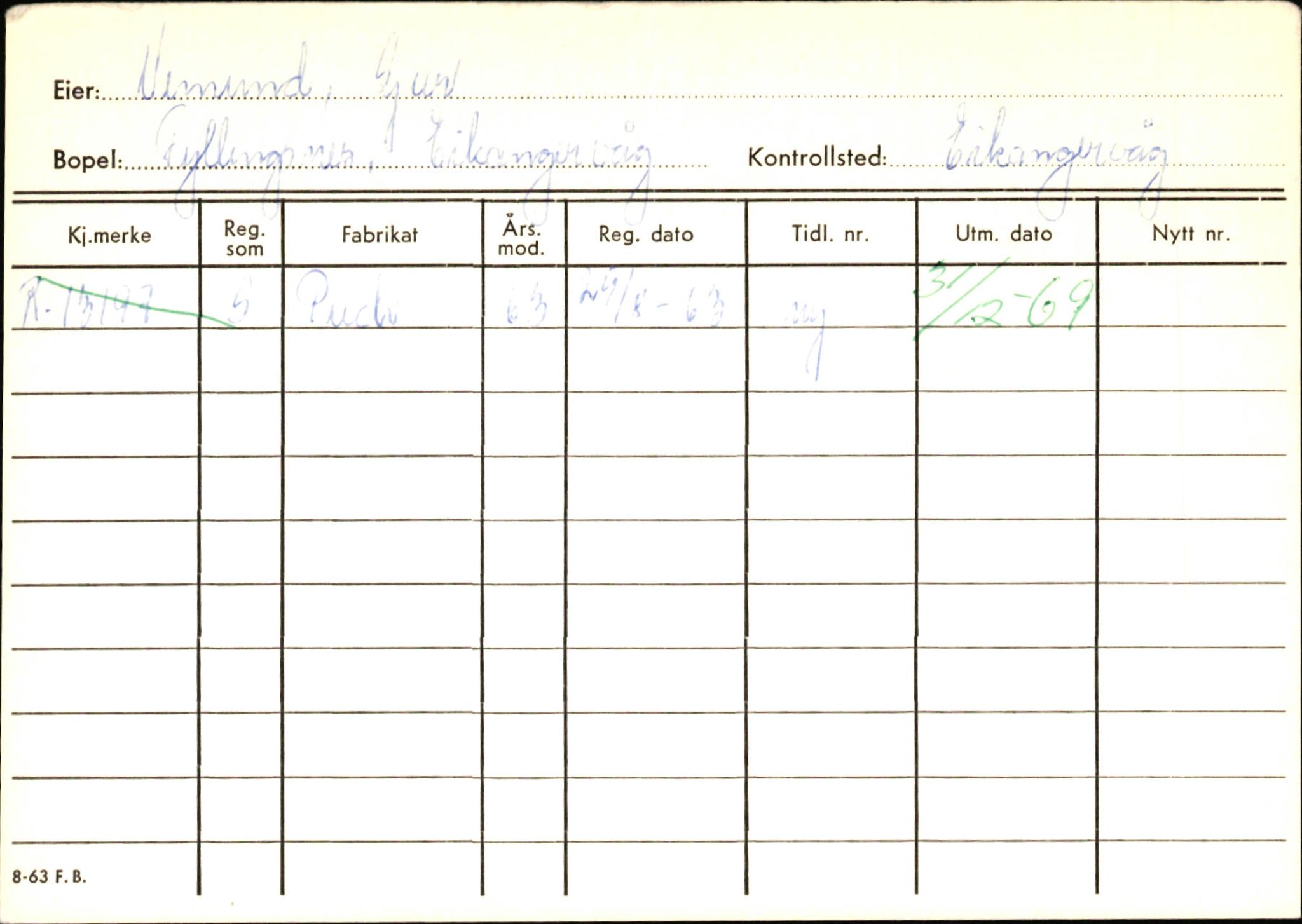 Statens vegvesen, Hordaland vegkontor, AV/SAB-A-5201/2/Ha/L0015: R-eierkort F-G, 1920-1971, p. 122