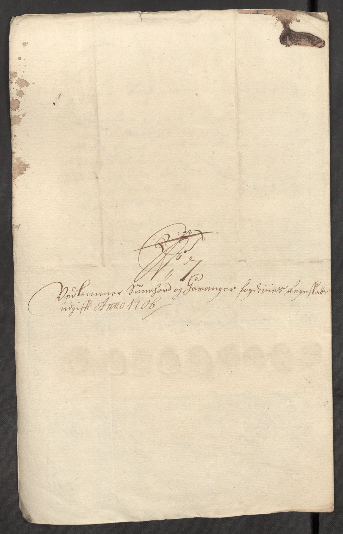 Rentekammeret inntil 1814, Reviderte regnskaper, Fogderegnskap, AV/RA-EA-4092/R48/L2984: Fogderegnskap Sunnhordland og Hardanger, 1706-1707, p. 206