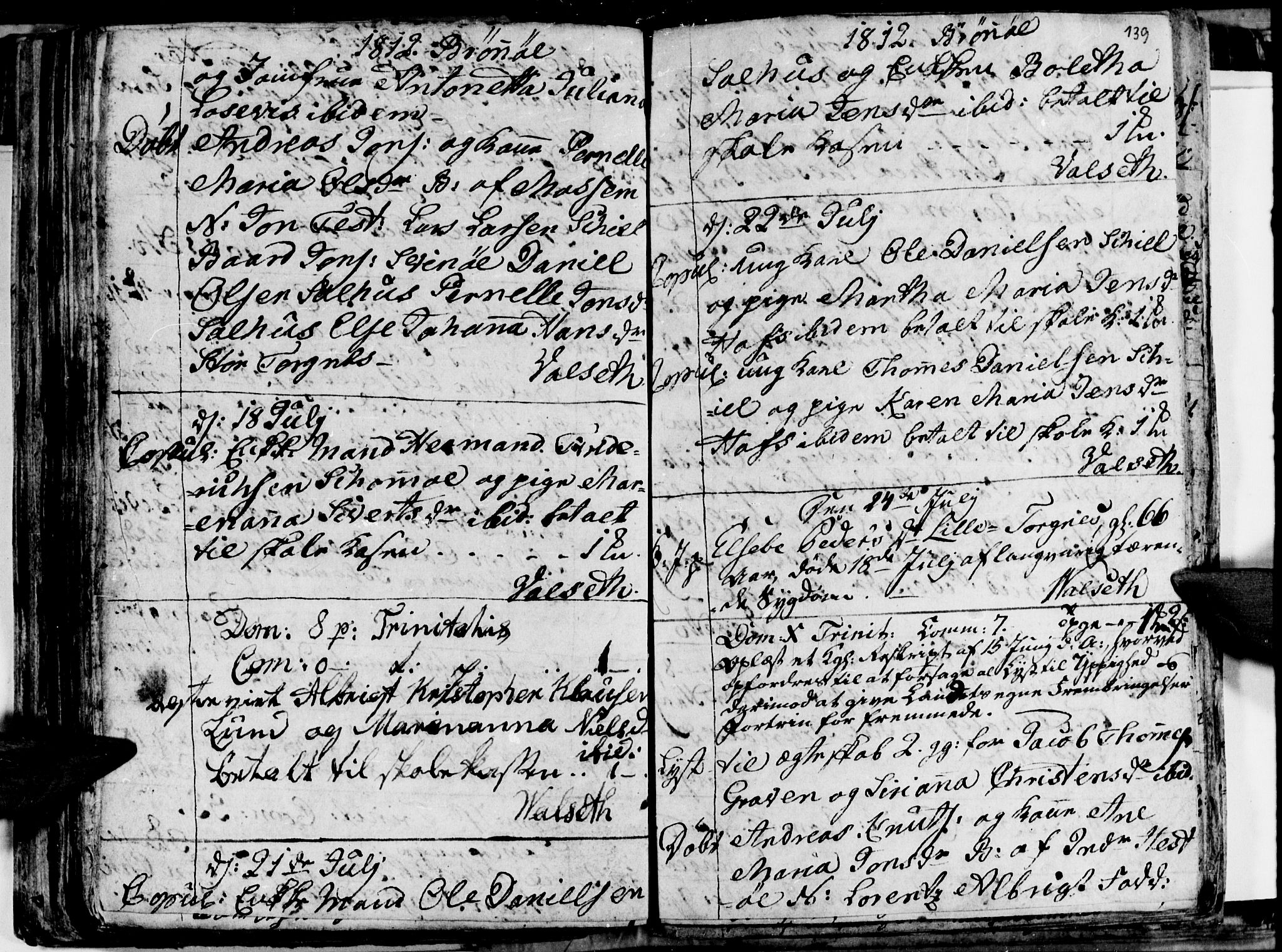 Ministerialprotokoller, klokkerbøker og fødselsregistre - Nordland, AV/SAT-A-1459/813/L0209: Parish register (copy) no. 813C01, 1803-1821, p. 139