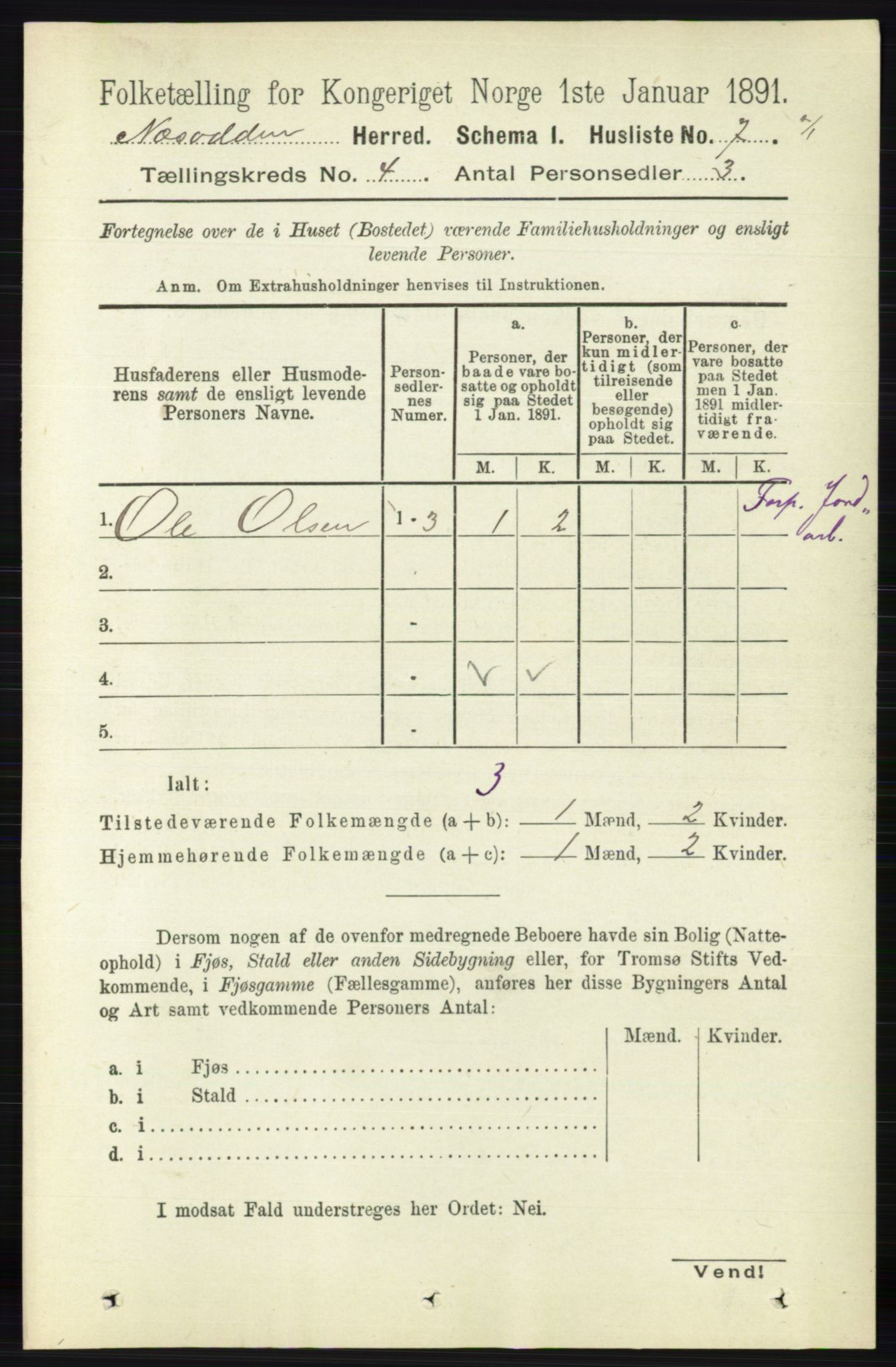 RA, 1891 census for 0216 Nesodden, 1891, p. 1653