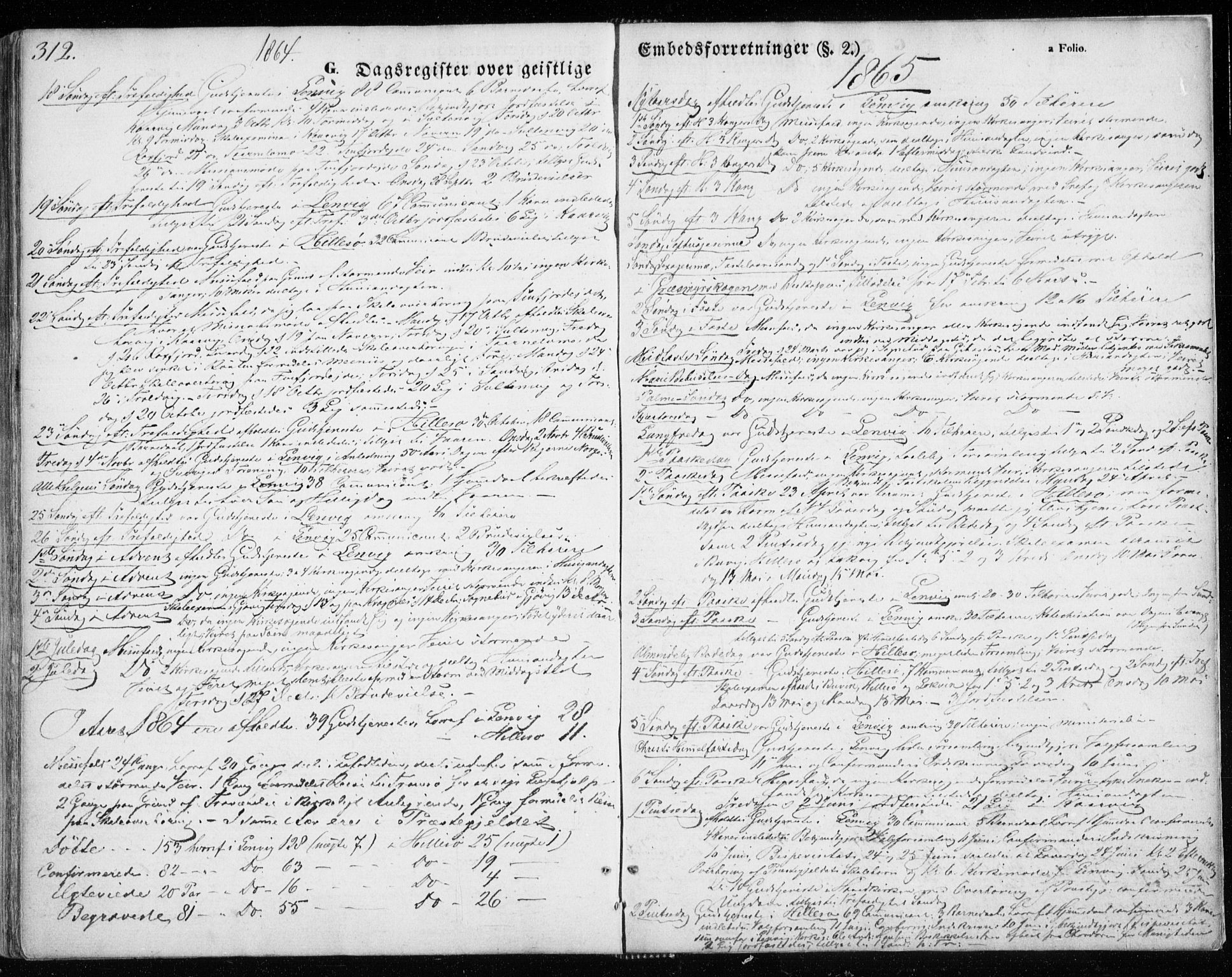 Lenvik sokneprestembete, SATØ/S-1310/H/Ha/Haa/L0007kirke: Parish register (official) no. 7, 1855-1865, p. 312