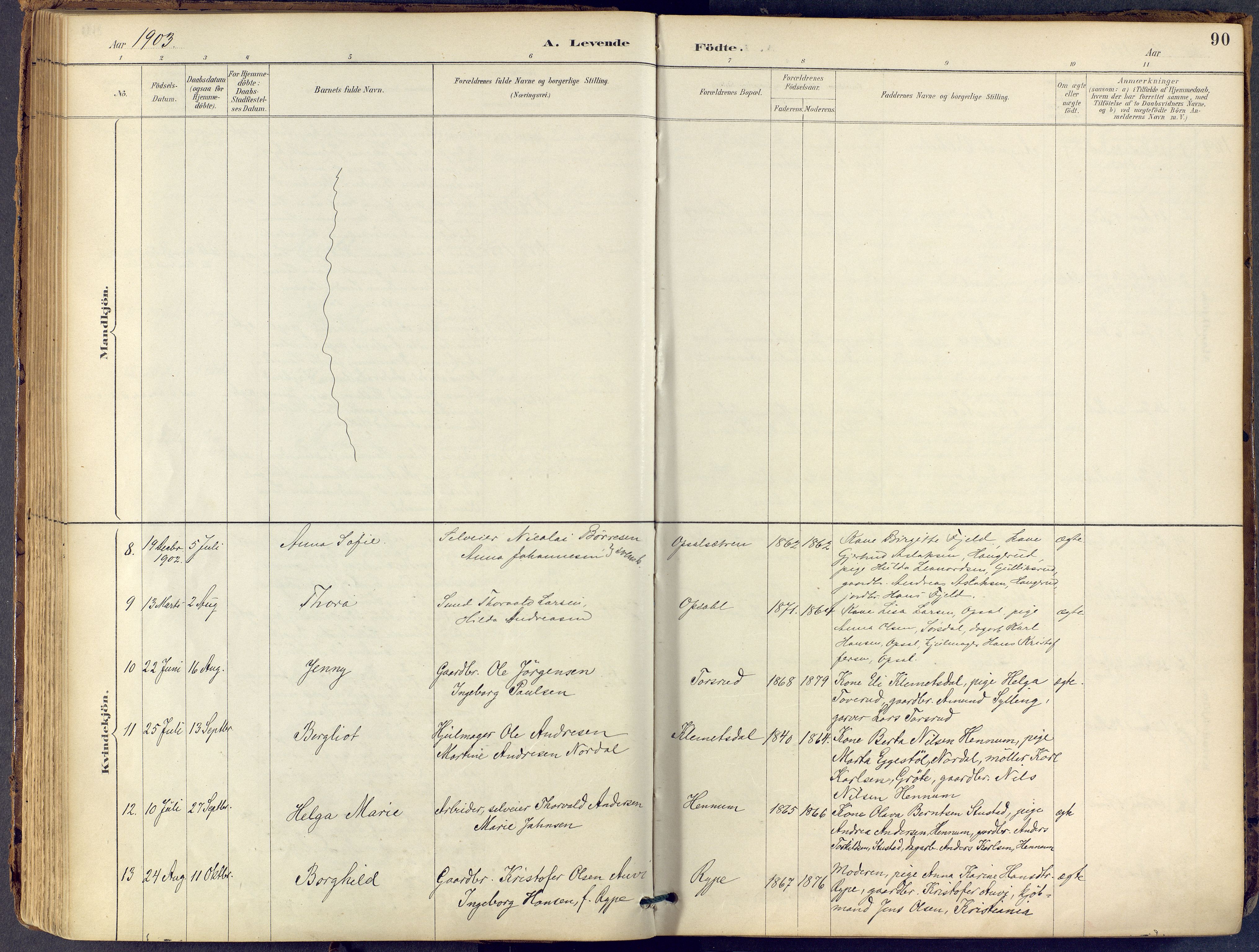 Lier kirkebøker, SAKO/A-230/F/Fb/L0001: Parish register (official) no. II 1, 1883-1910, p. 90