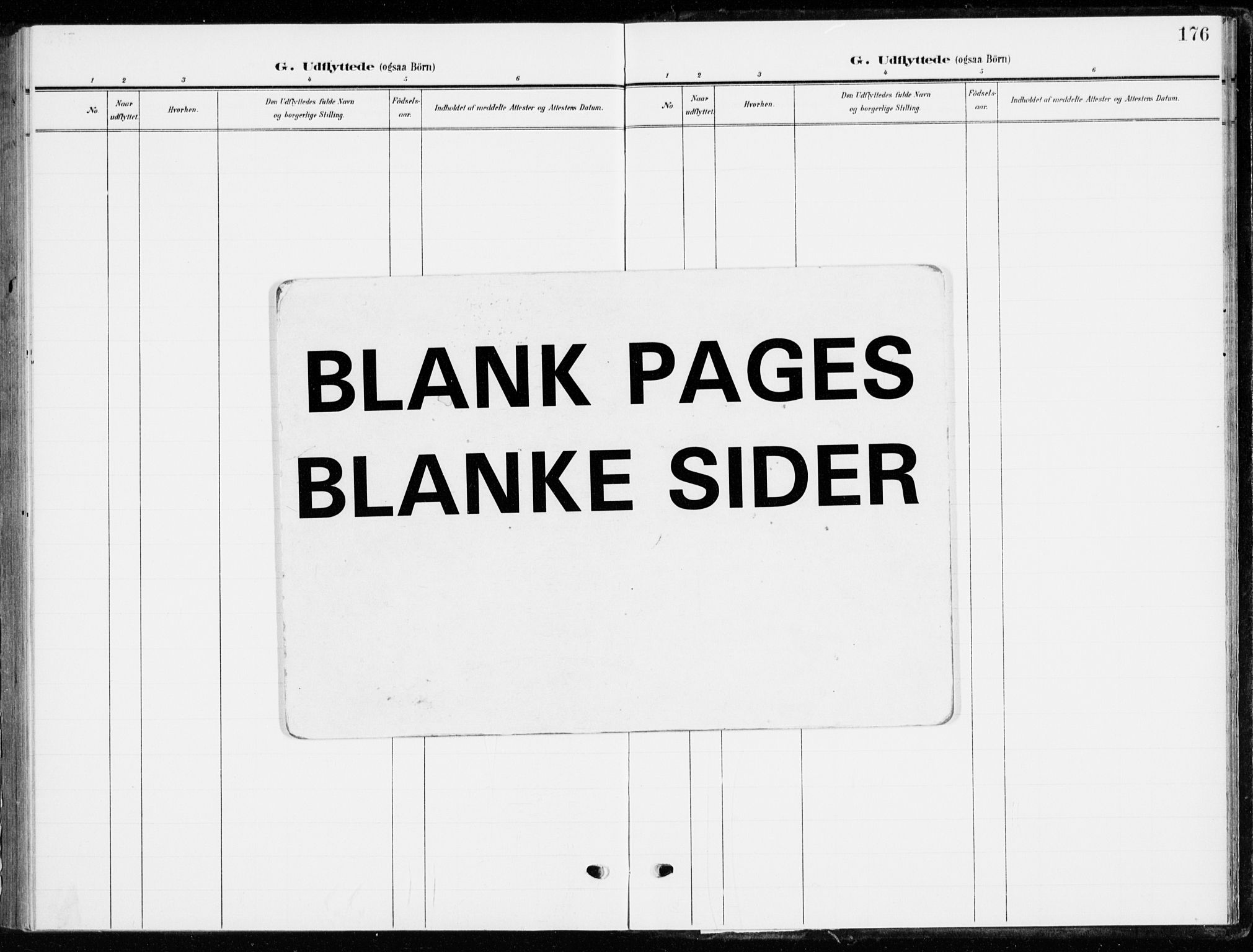 Ringsaker prestekontor, SAH/PREST-014/K/Ka/L0021: Parish register (official) no. 21, 1905-1920, p. 176