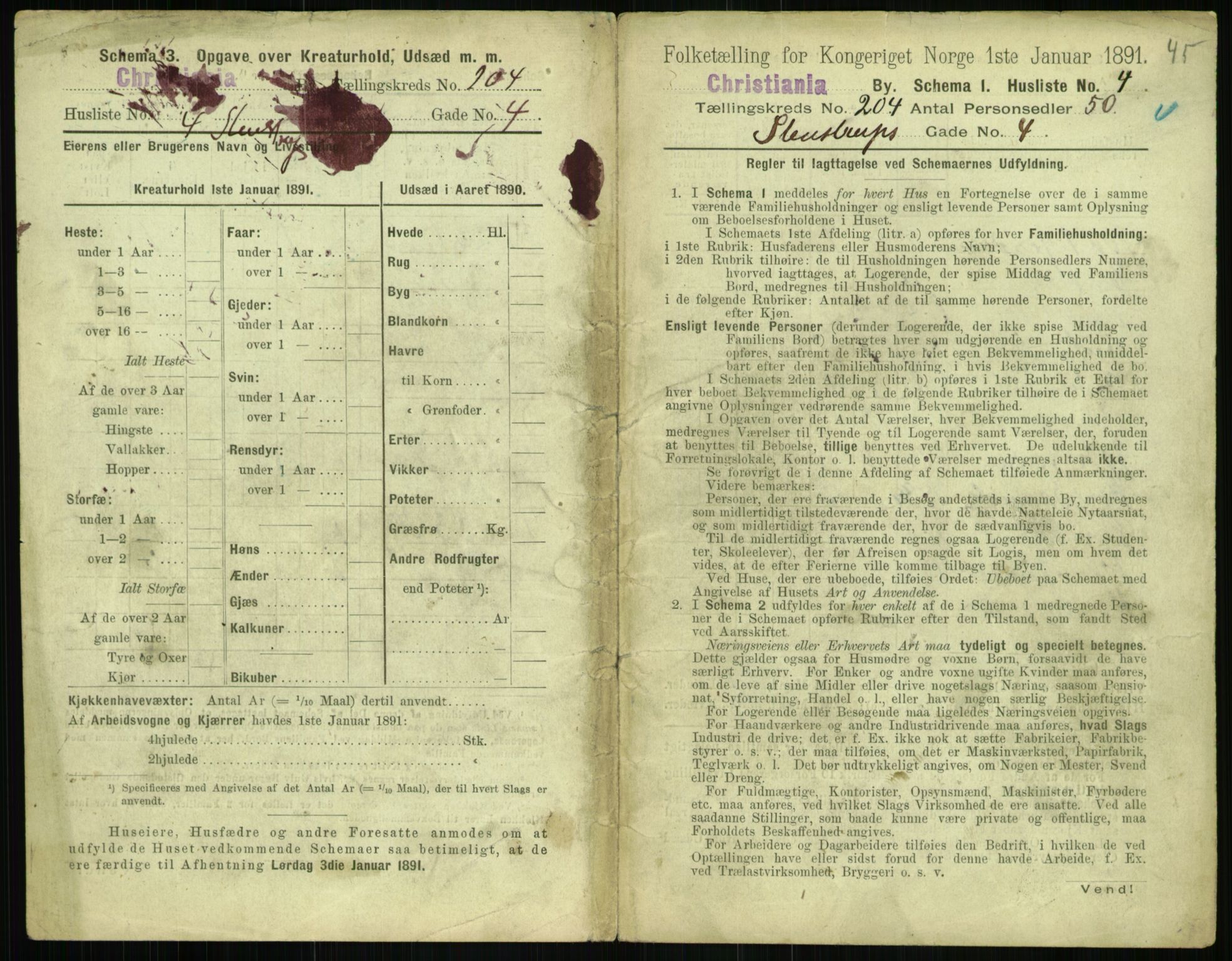 RA, 1891 census for 0301 Kristiania, 1891, p. 122897