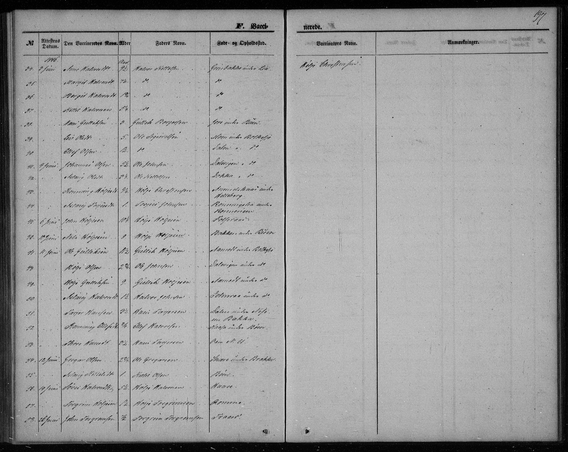 Gransherad kirkebøker, AV/SAKO-A-267/F/Fa/L0002: Parish register (official) no. I 2, 1844-1859, p. 197