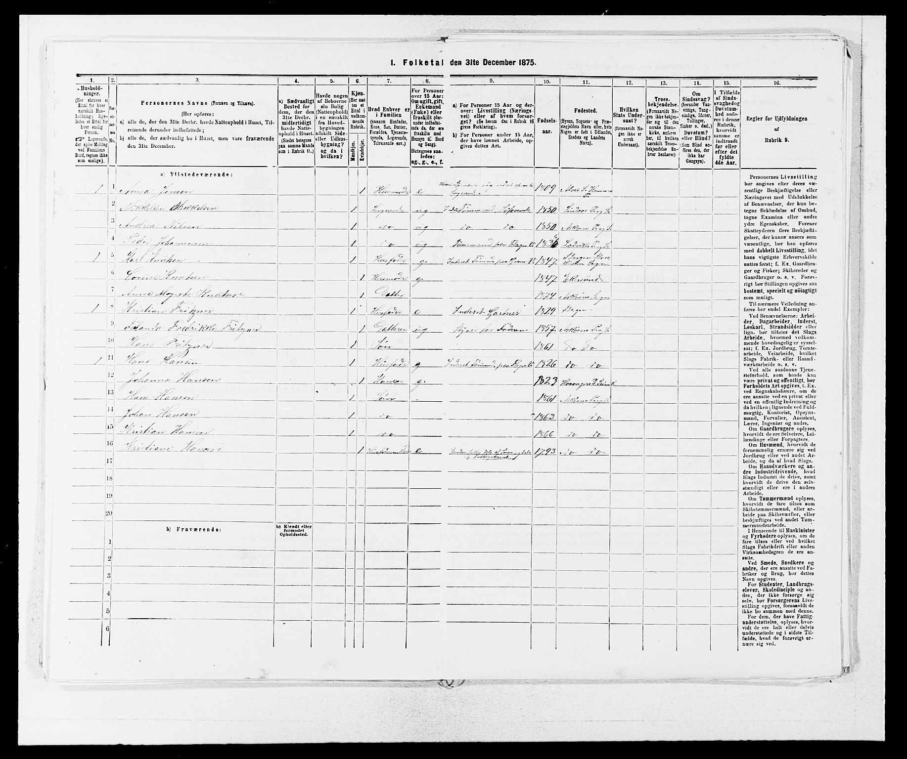 SAB, 1875 census for 1247P Askøy, 1875, p. 1087