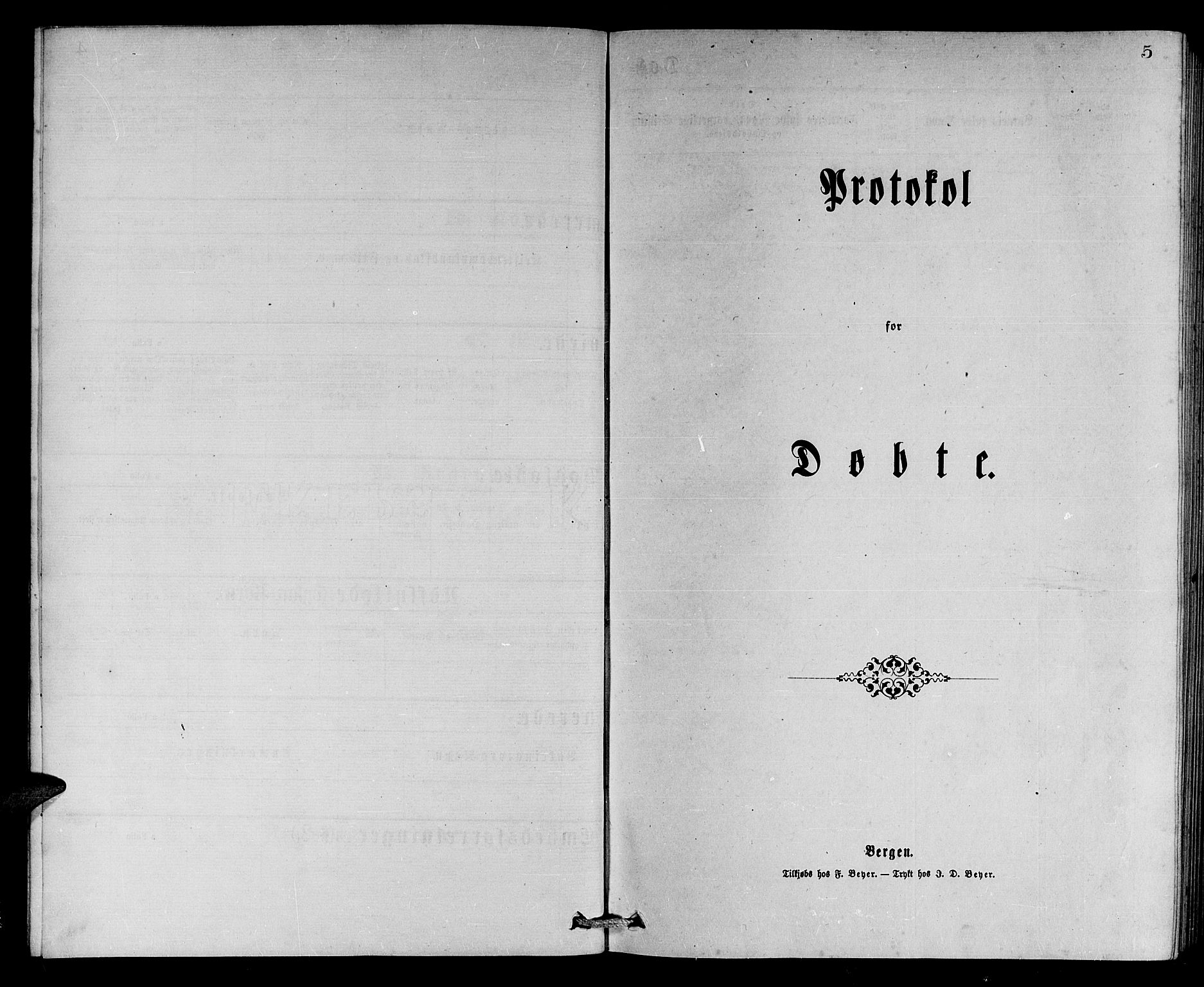 Ministerialprotokoller, klokkerbøker og fødselsregistre - Møre og Romsdal, SAT/A-1454/508/L0094: Parish register (official) no. 508A01, 1873-1886, p. 5