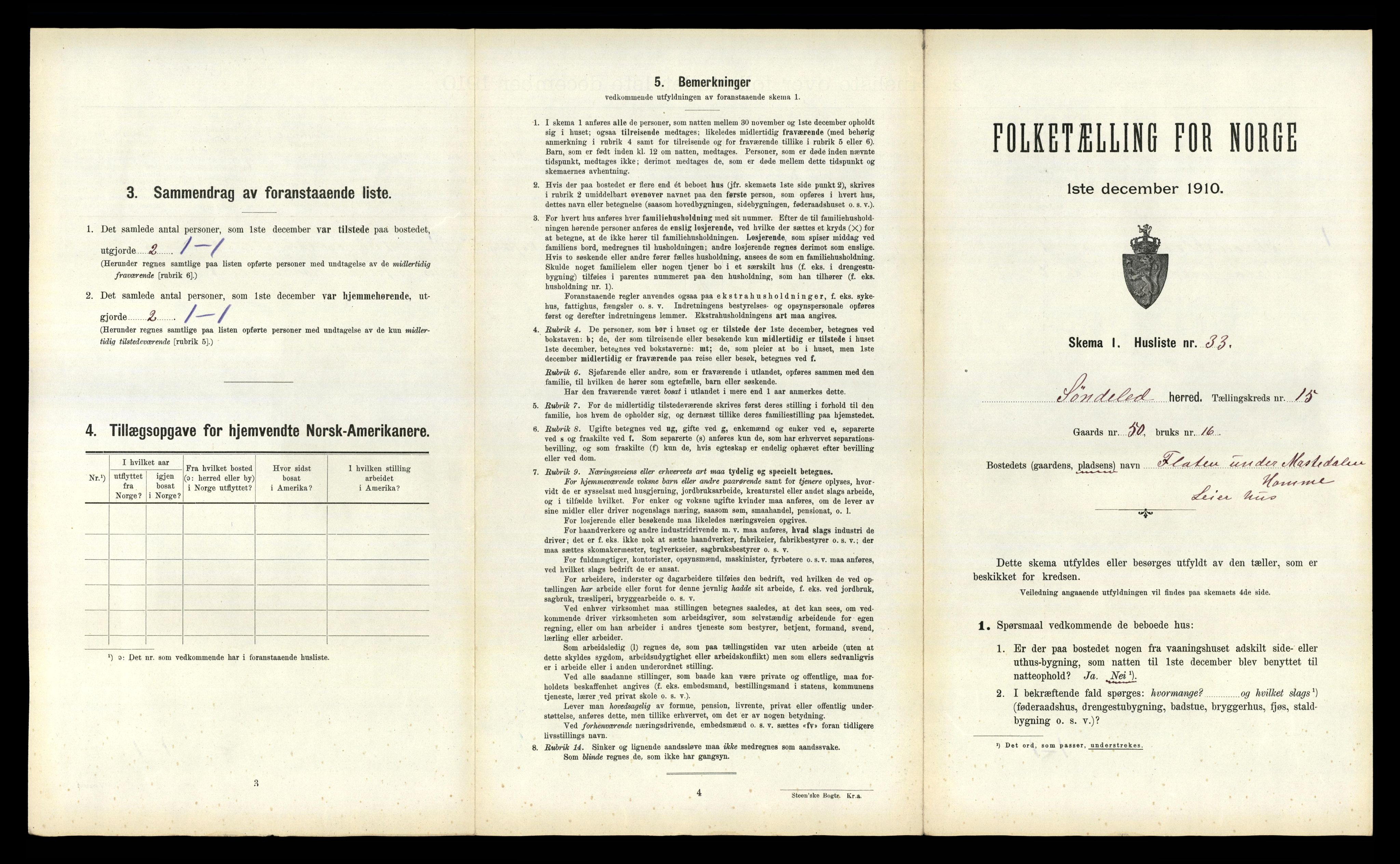 RA, 1910 census for Søndeled, 1910, p. 1154