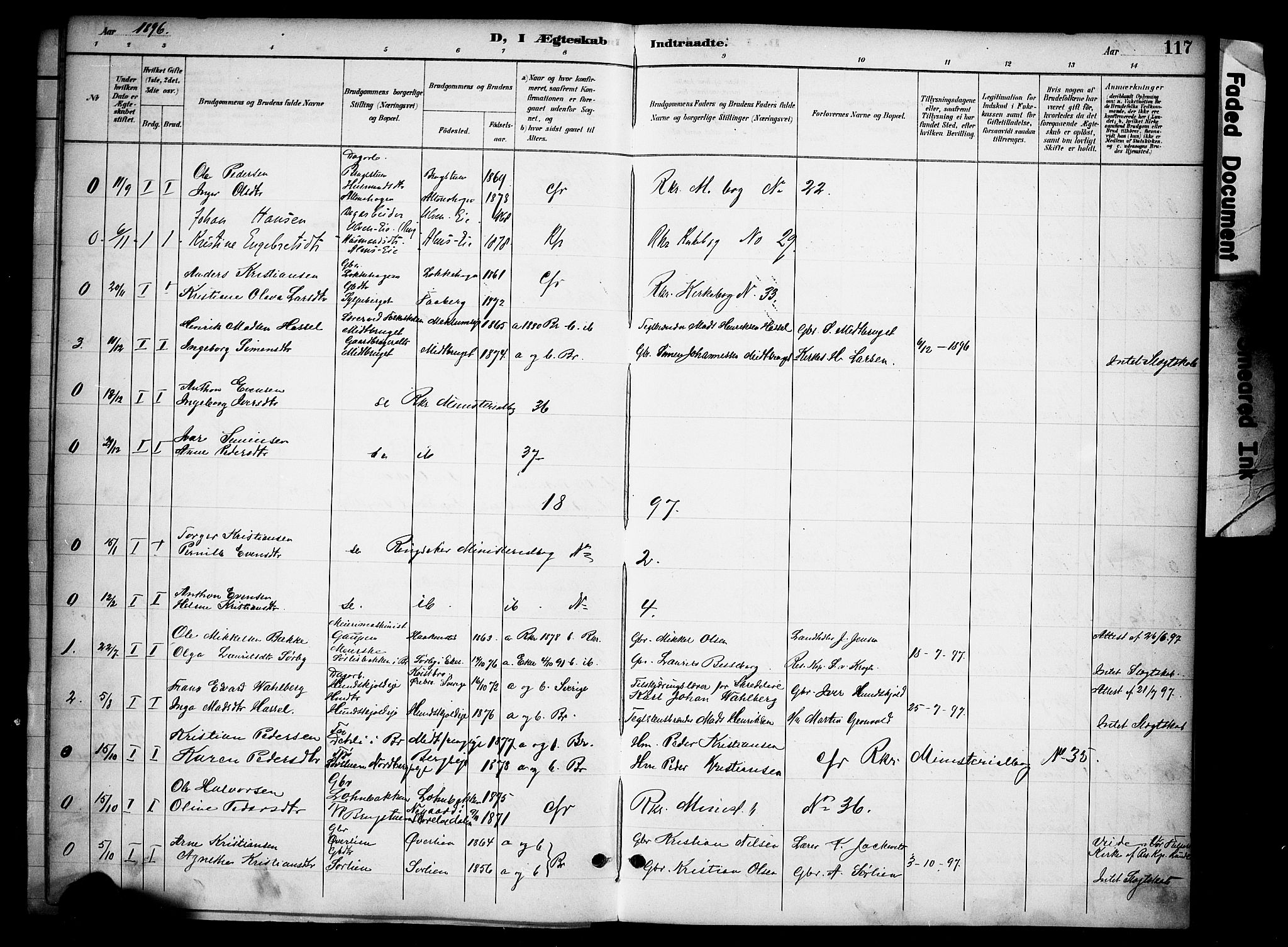 Ringsaker prestekontor, SAH/PREST-014/K/Ka/L0015: Parish register (official) no. 15, 1891-1904, p. 117