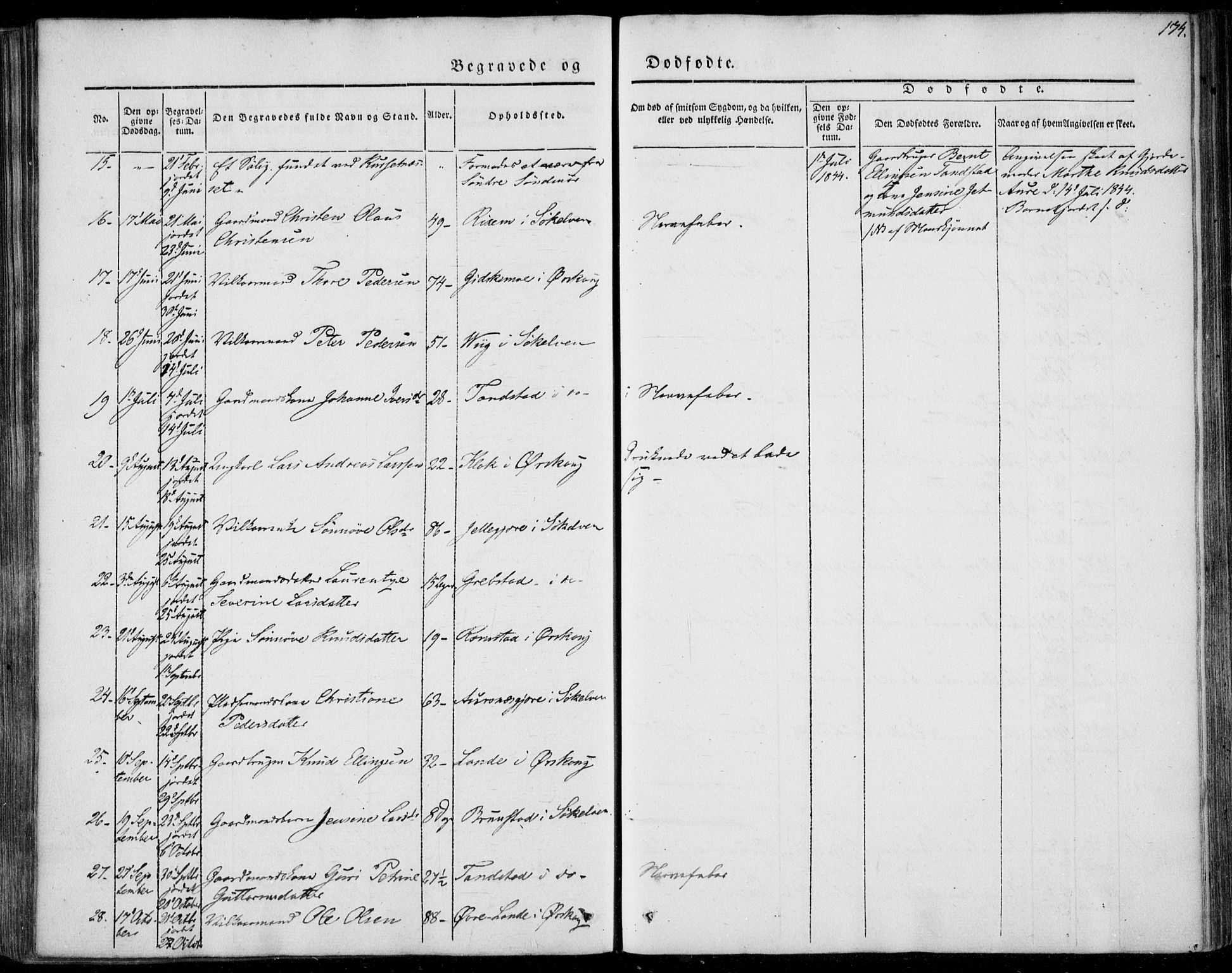 Ministerialprotokoller, klokkerbøker og fødselsregistre - Møre og Romsdal, SAT/A-1454/522/L0312: Parish register (official) no. 522A07, 1843-1851, p. 174