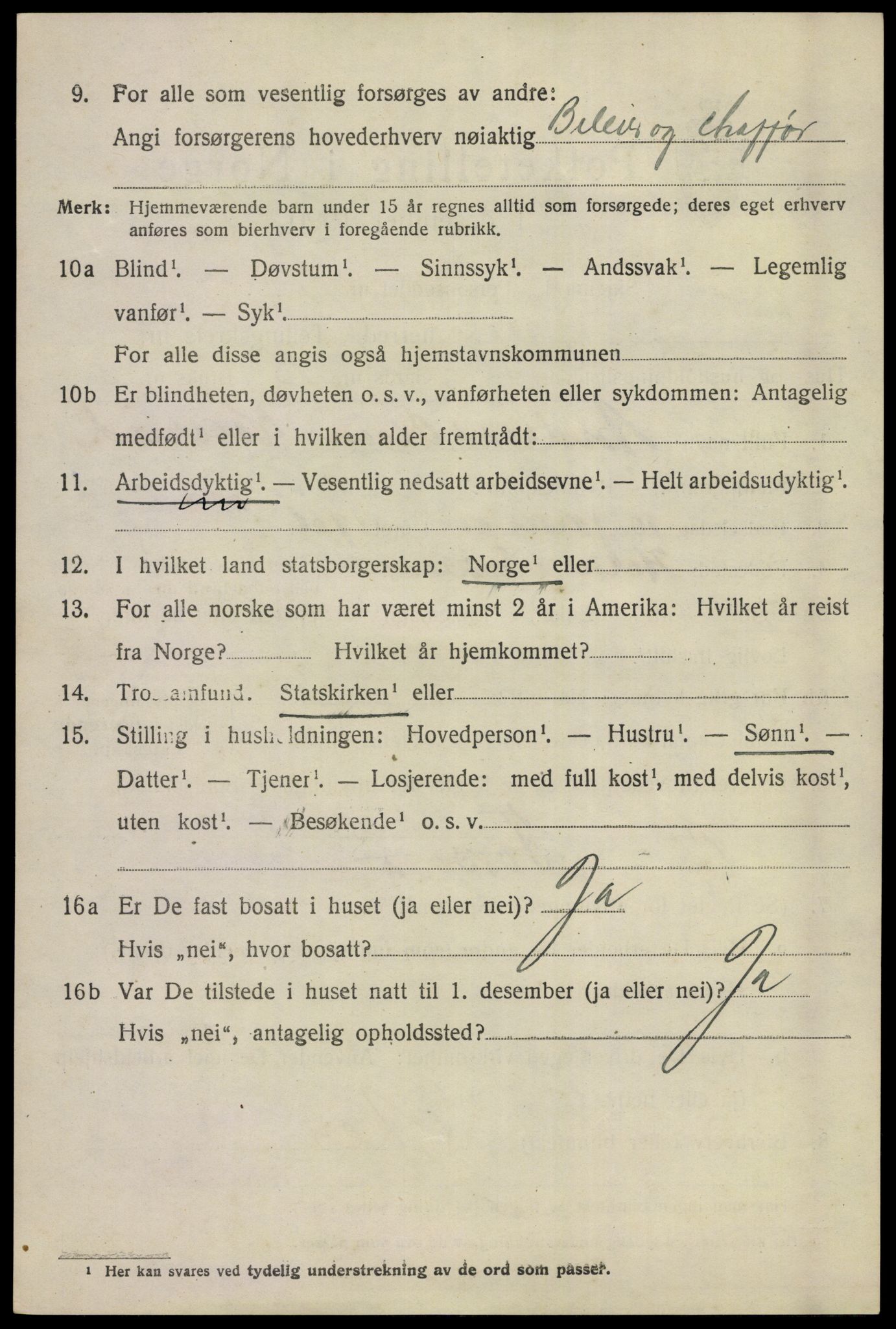 SAKO, 1920 census for Sigdal, 1920, p. 2015
