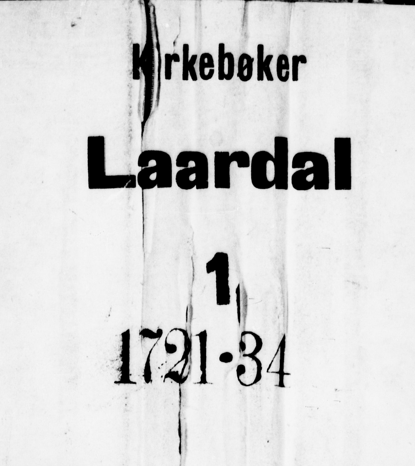 Lårdal kirkebøker, SAKO/A-284/F/Fa/L0001: Parish register (official) no. I 1, 1721-1734