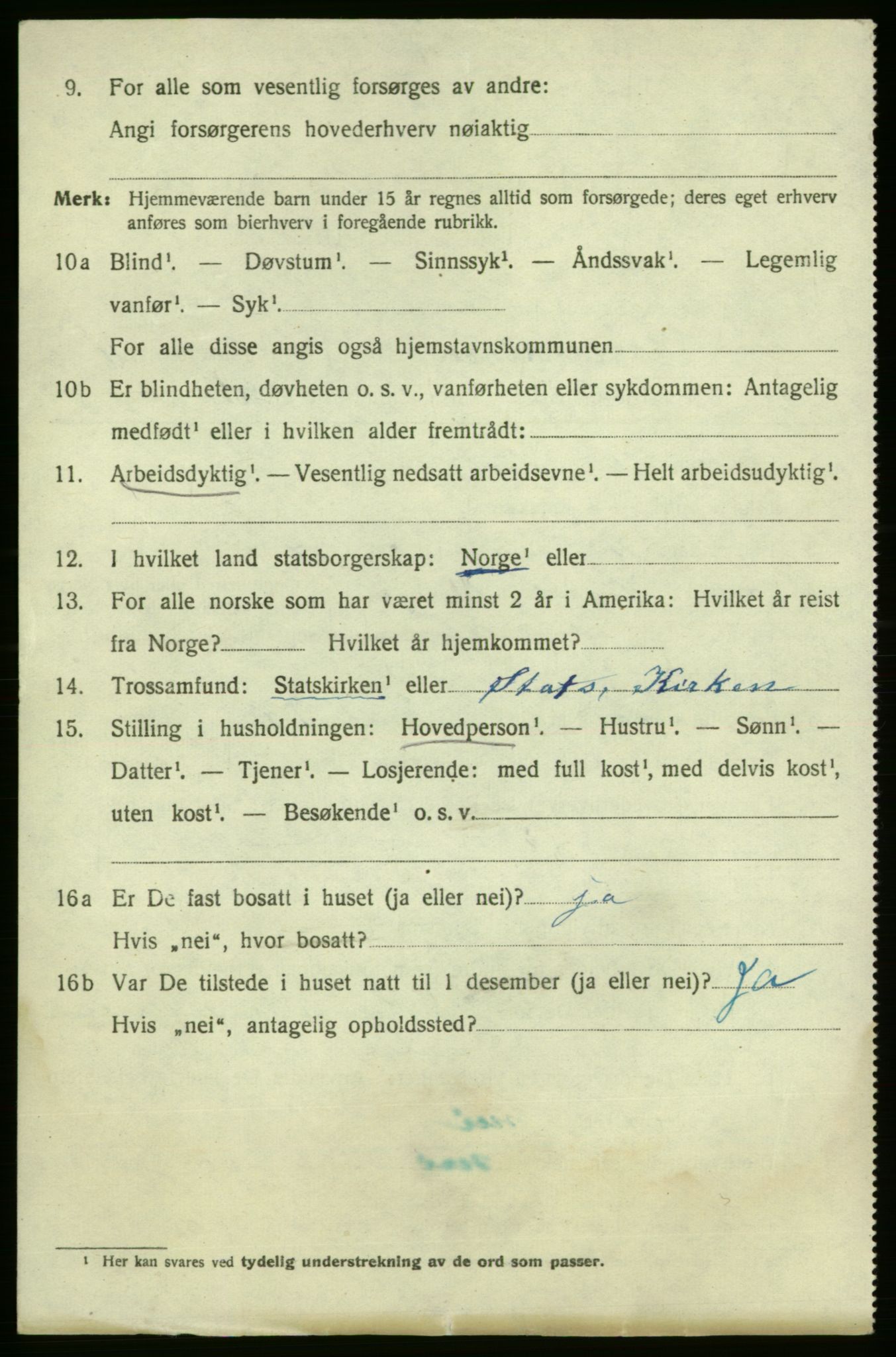 SAO, 1920 census for Fredrikshald, 1920, p. 19758