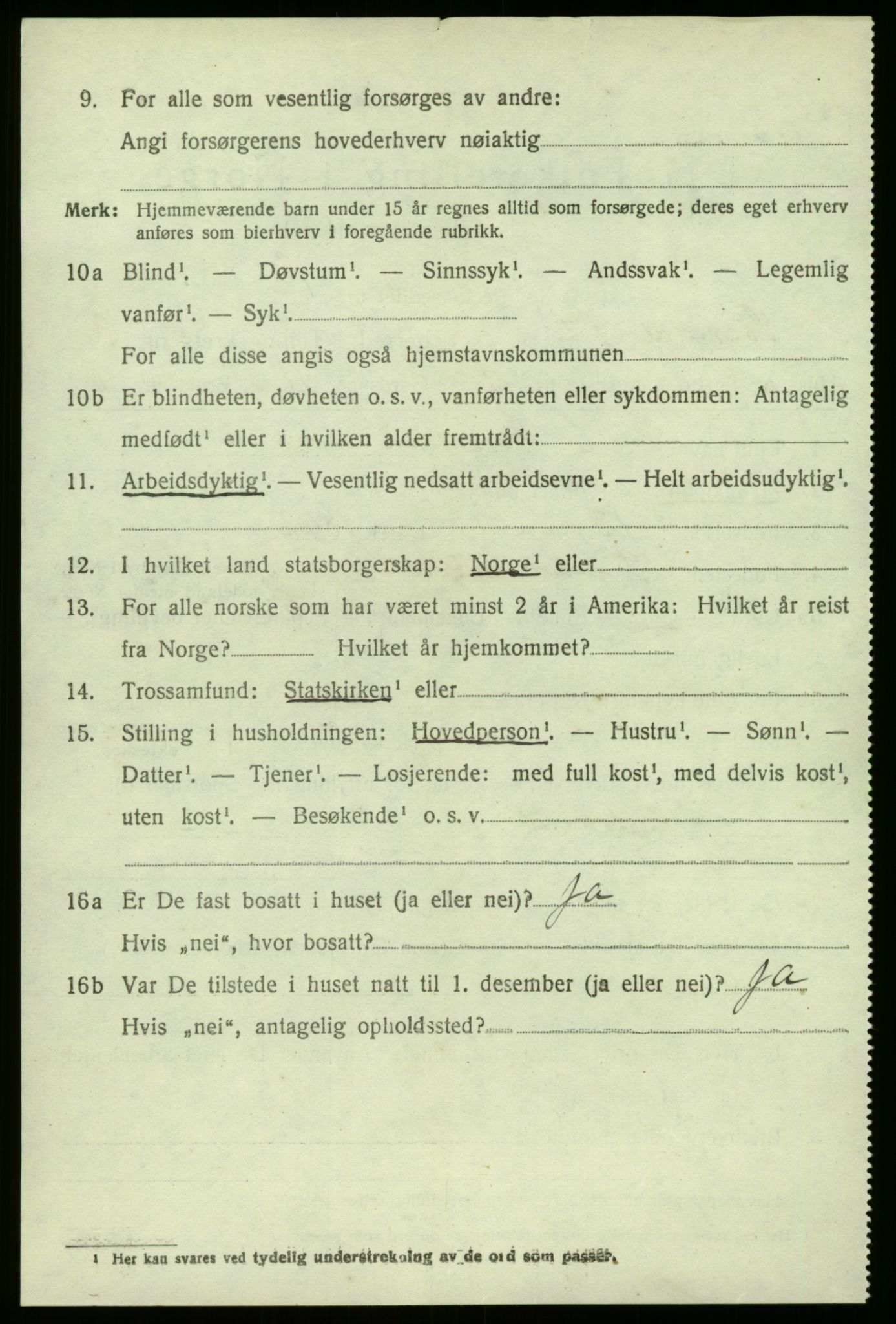 SAB, 1920 census for Sogndal, 1920, p. 2100