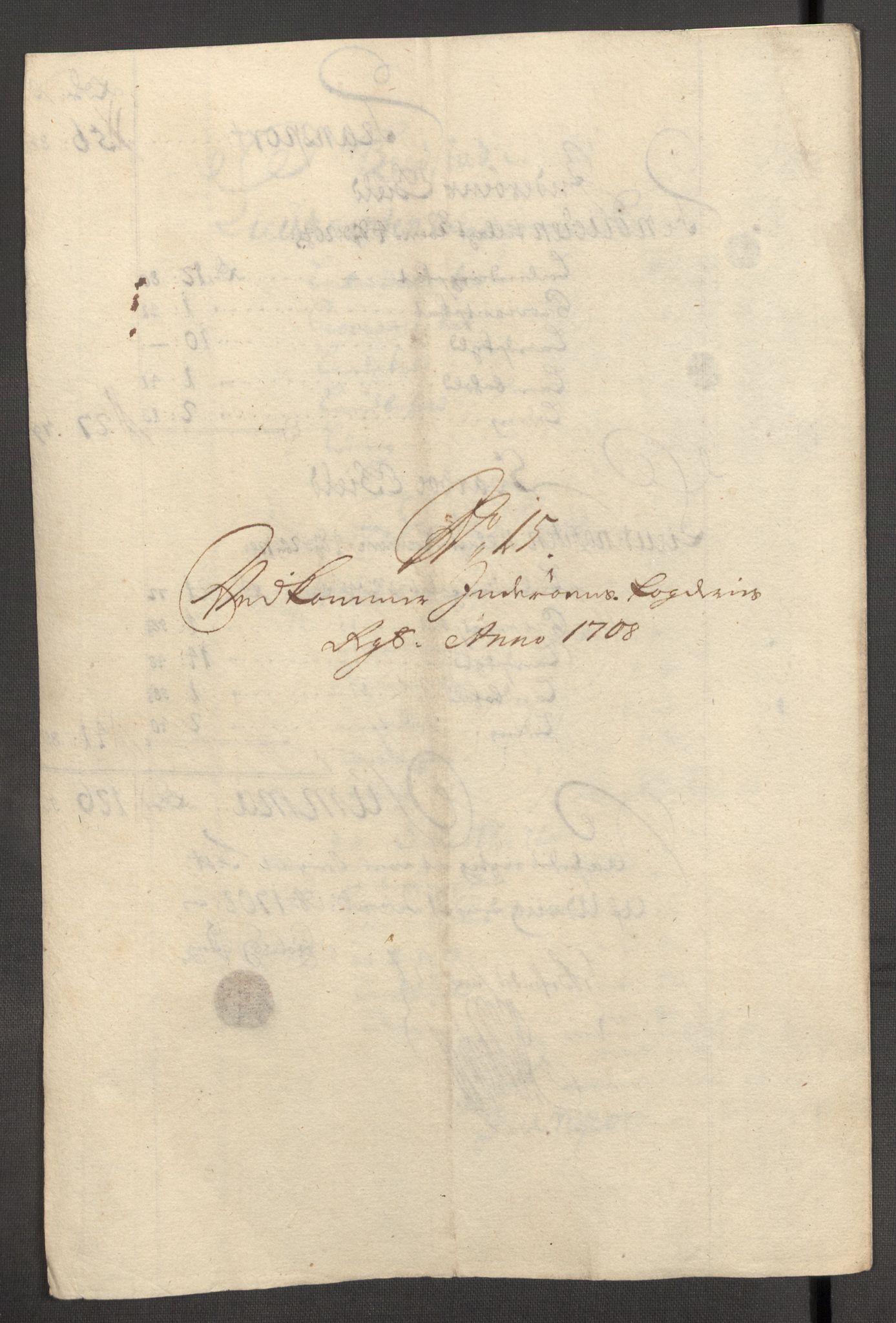 Rentekammeret inntil 1814, Reviderte regnskaper, Fogderegnskap, AV/RA-EA-4092/R63/L4316: Fogderegnskap Inderøy, 1708, p. 200