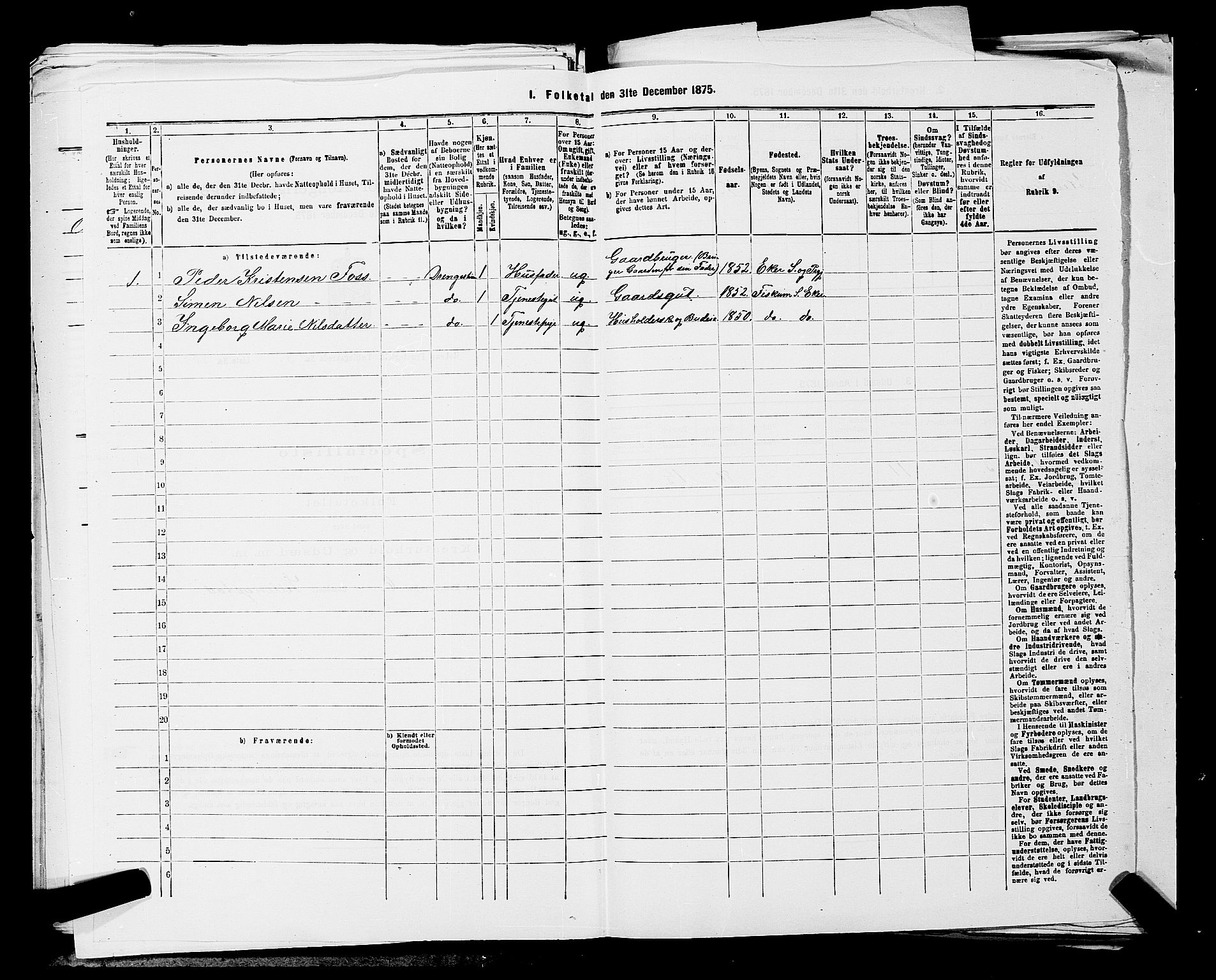 SAKO, 1875 census for 0627P Røyken, 1875, p. 769