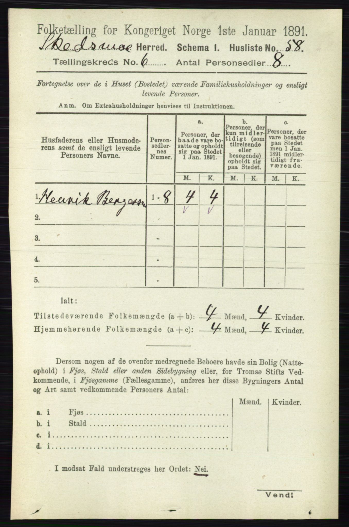 RA, 1891 census for 0231 Skedsmo, 1891, p. 2716