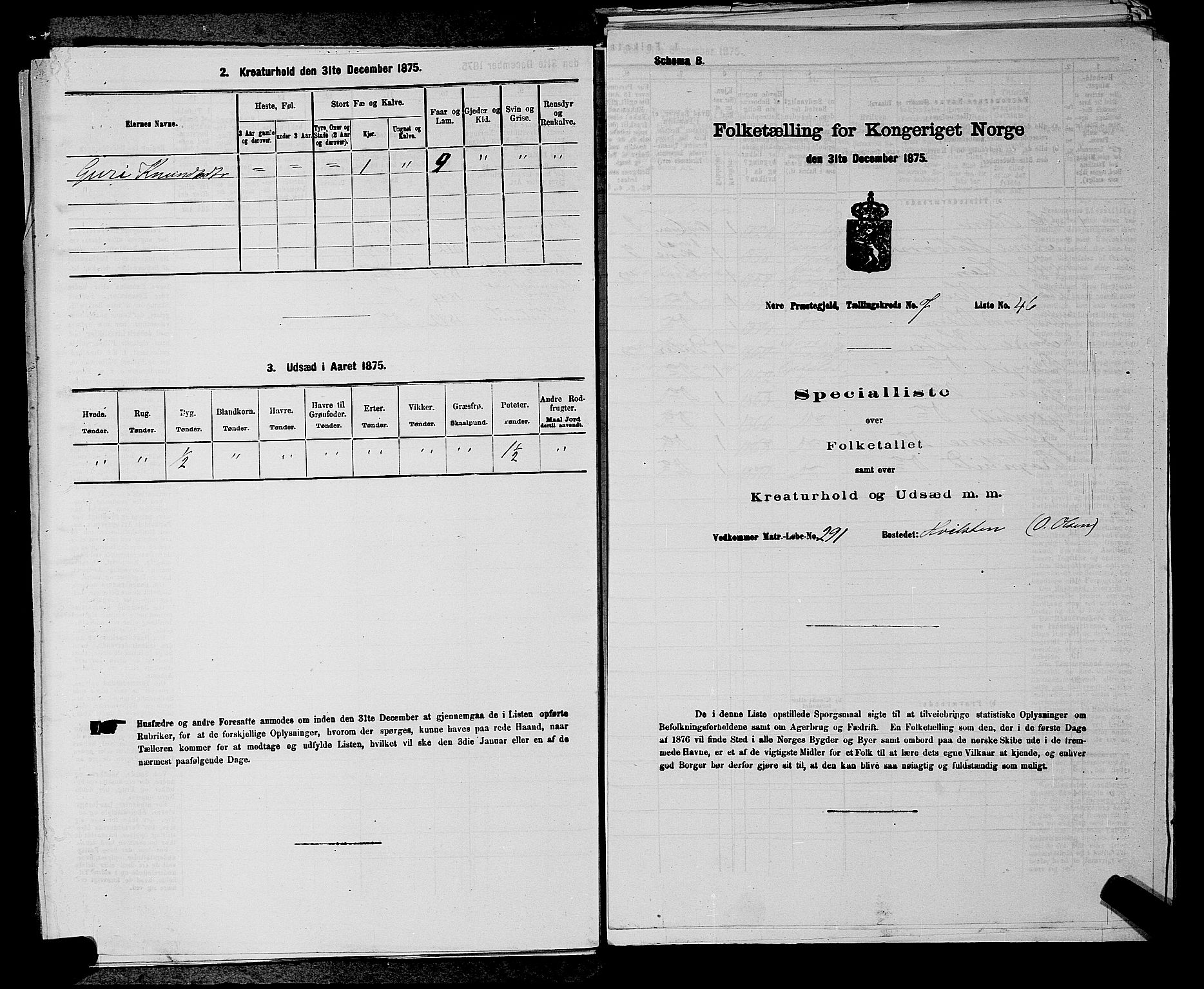 SAKO, 1875 census for 0633P Nore, 1875, p. 893