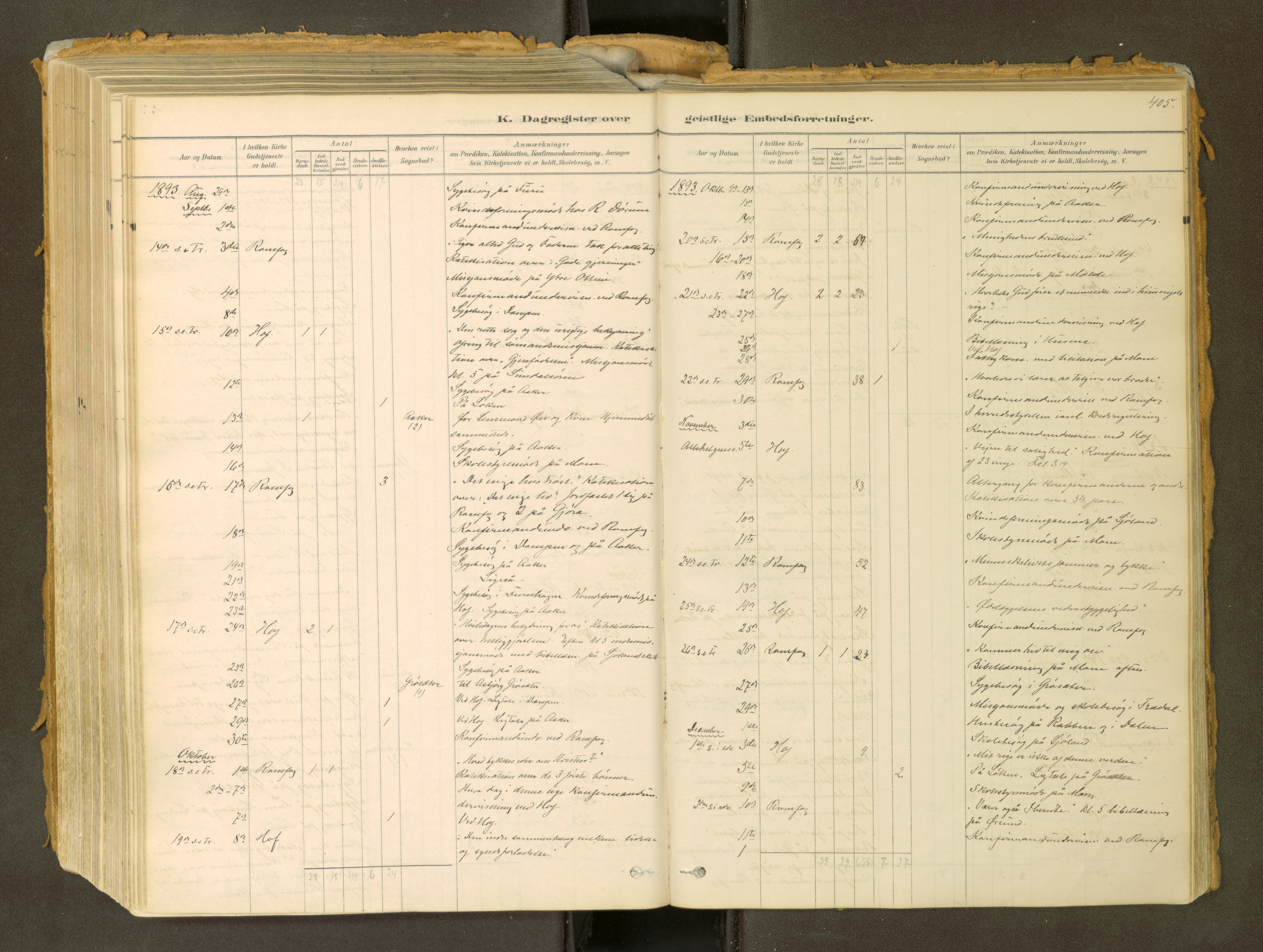 Sunndal sokneprestkontor, SAT/A-1085/1/I/I1/I1a: Parish register (official) no. 2, 1877-1914, p. 405